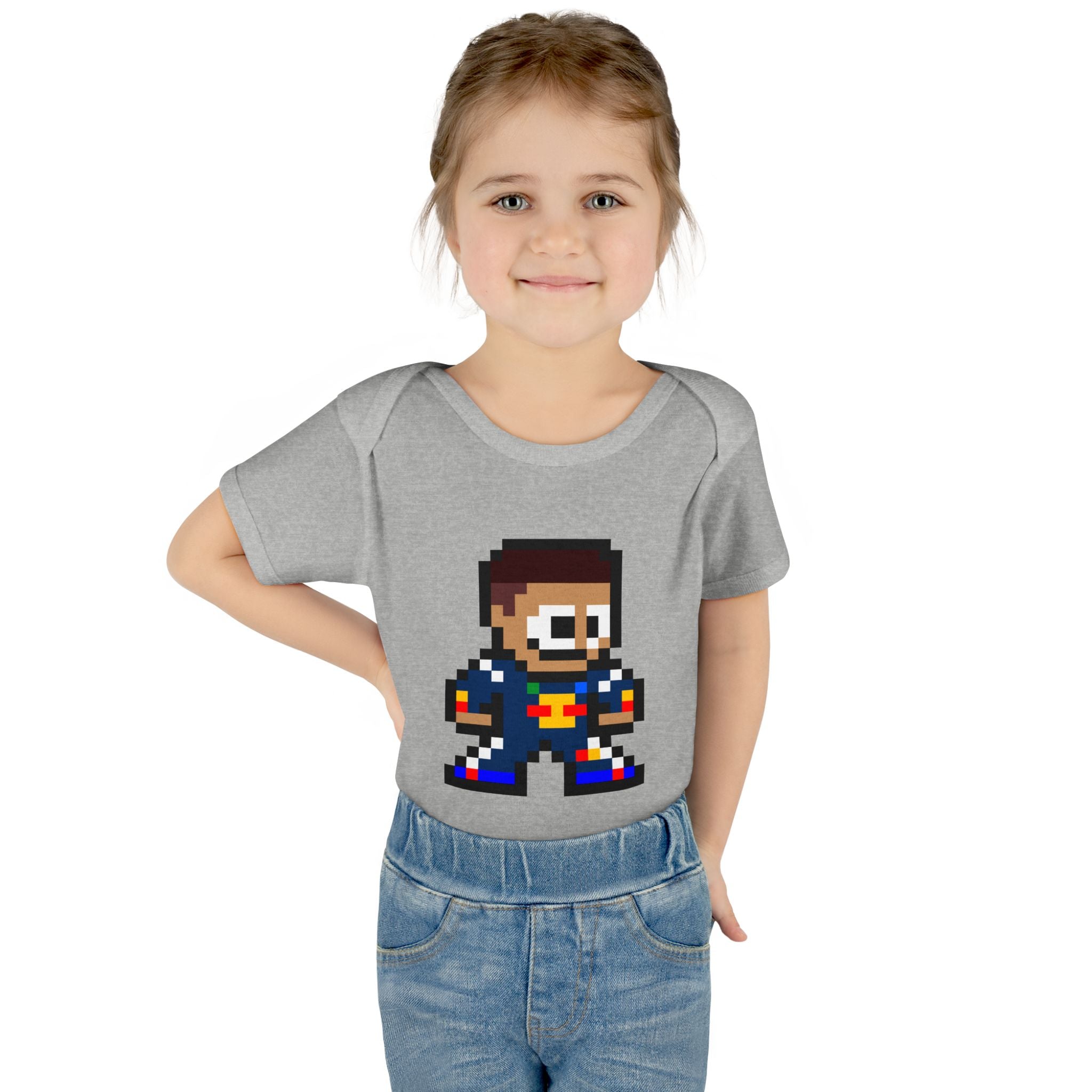 8-bit Isack Hadjar Baby Bodysuit