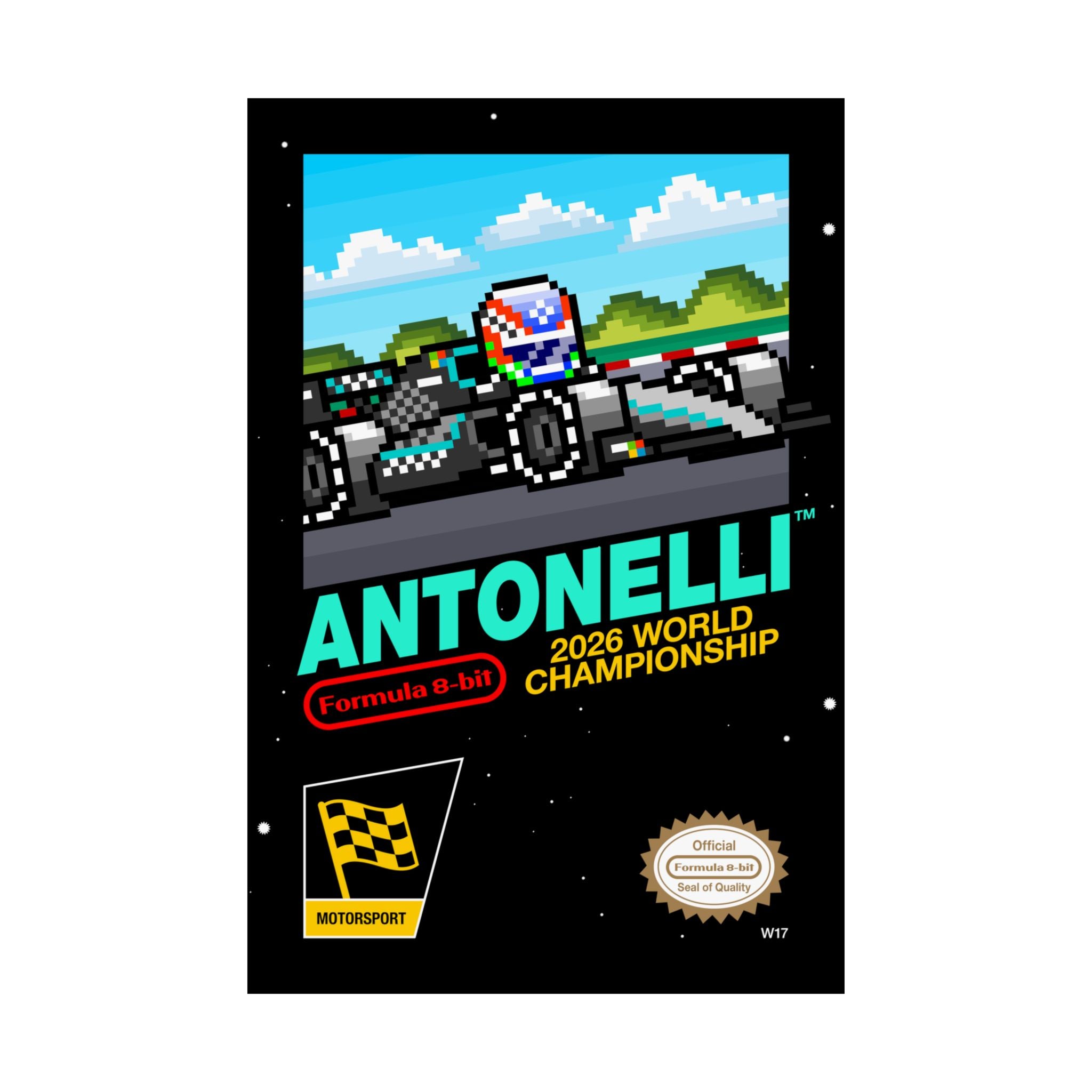 Antonelli 8-bit Game Poster