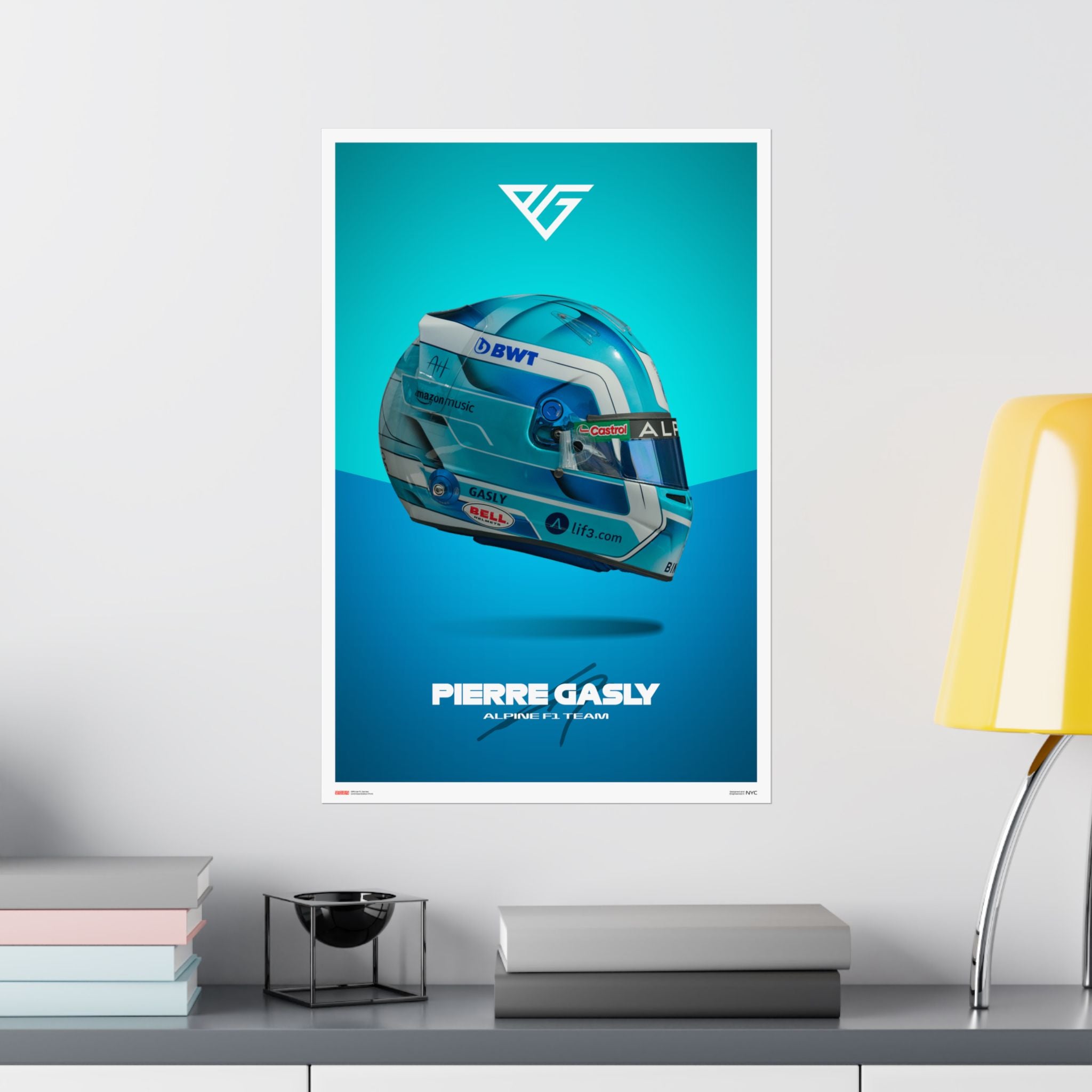 Pierre Gasly Signature Poster