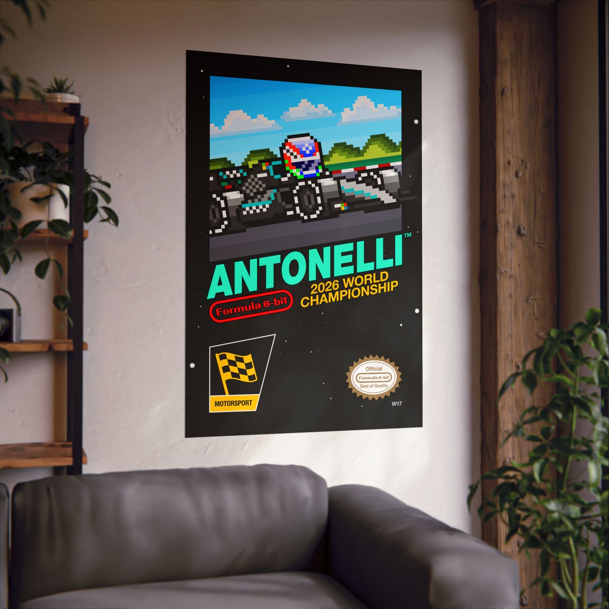 Antonelli 8-bit Game Poster