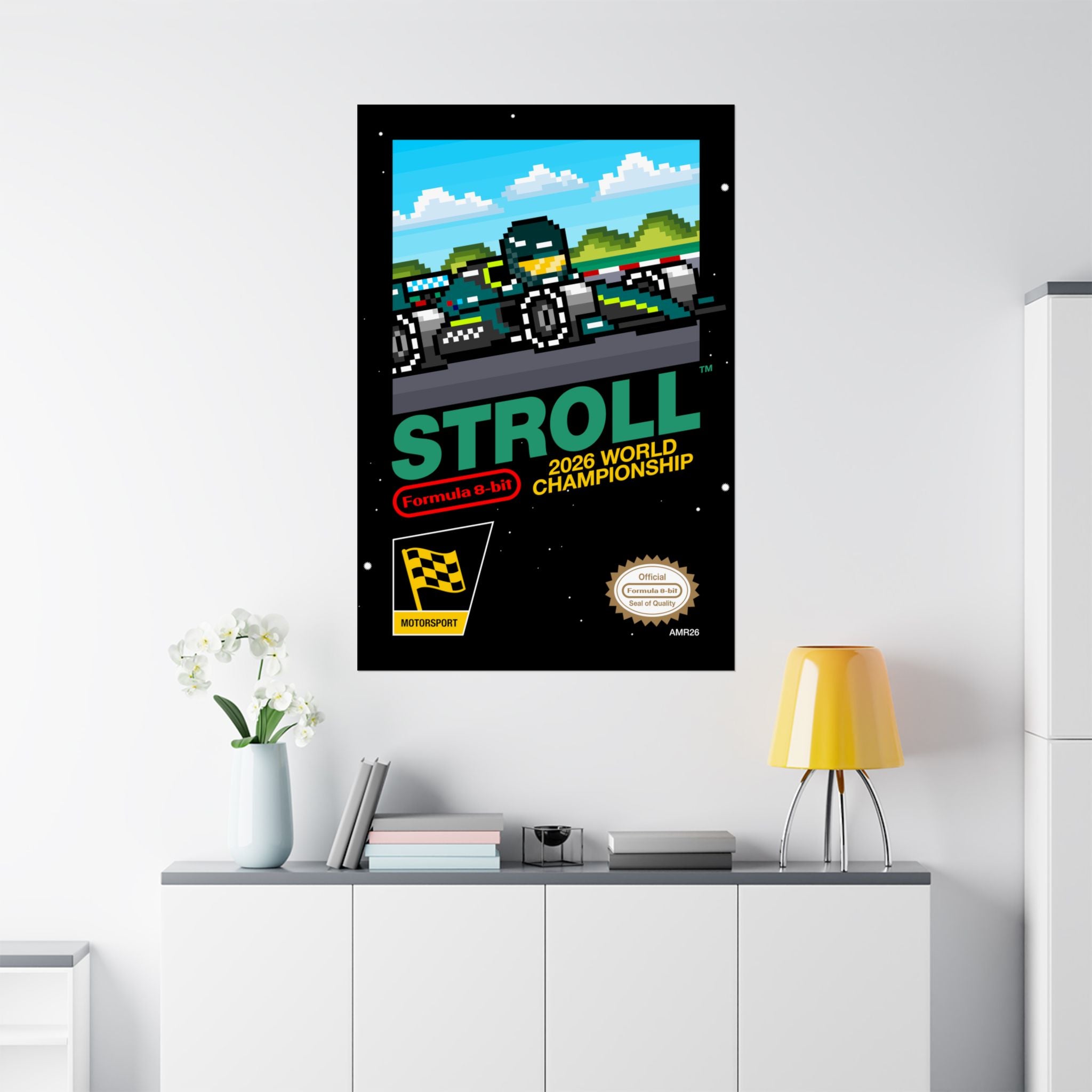 Stroll 8-bit Game Poster