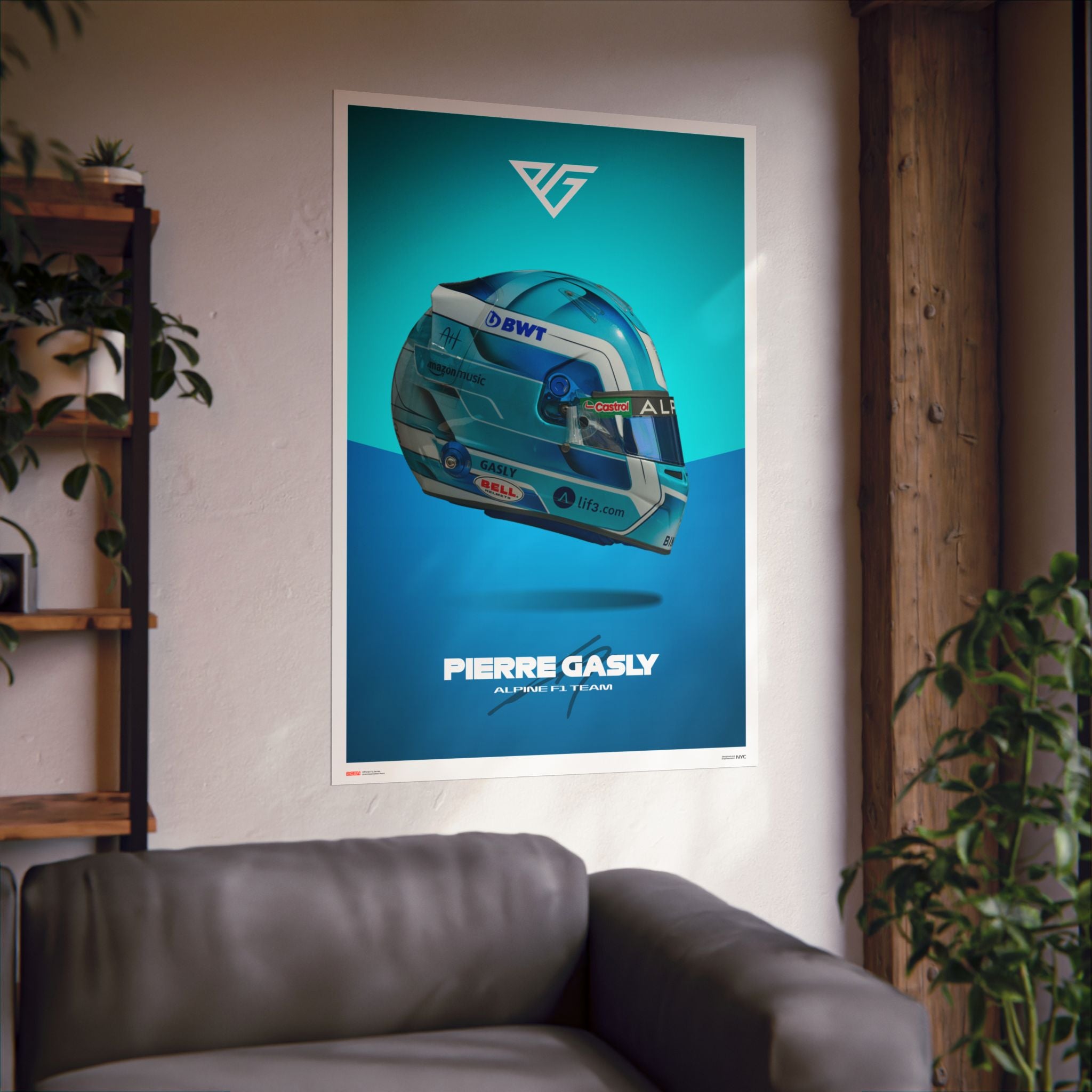 Pierre Gasly Signature Poster