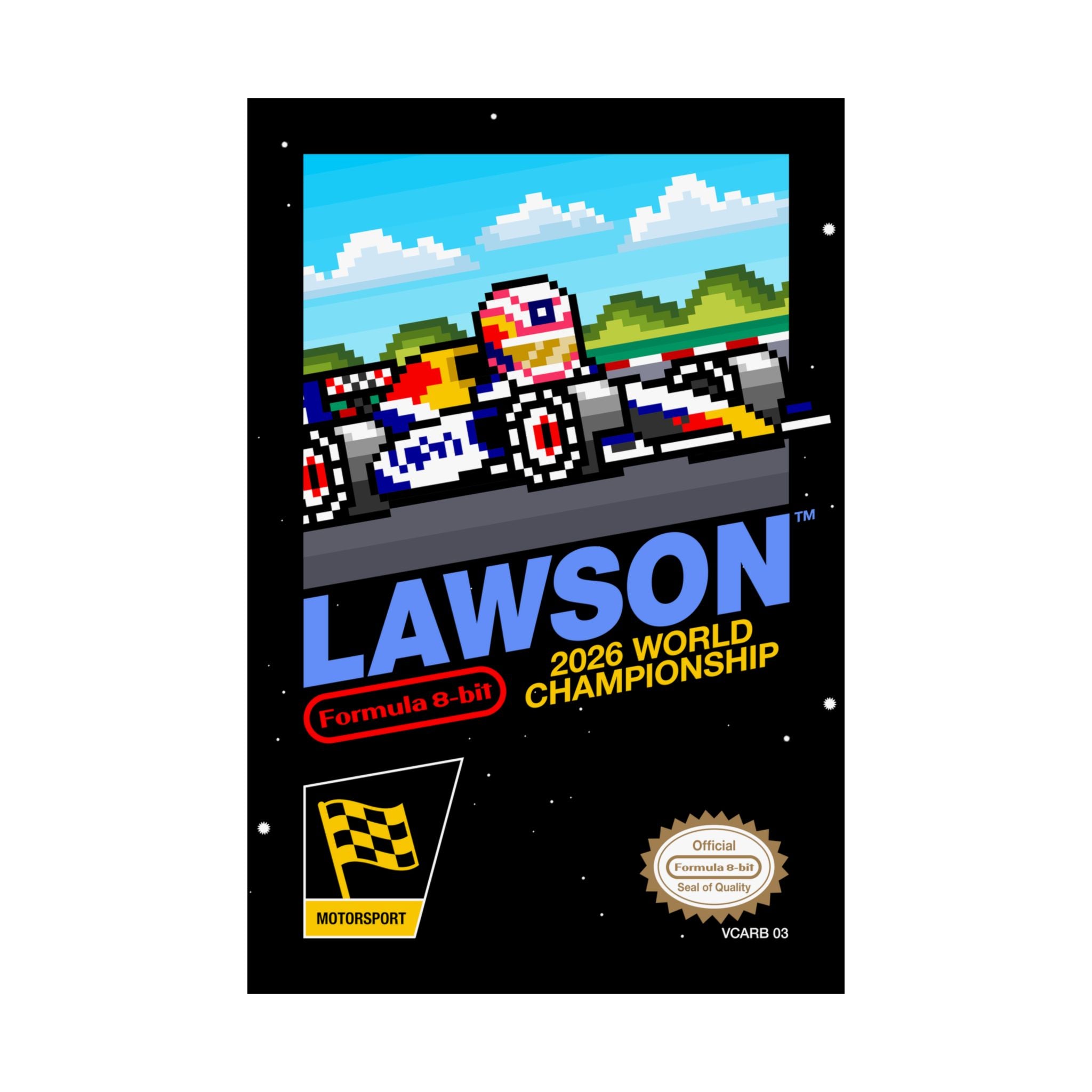 Lawson 8-bit Game Poster