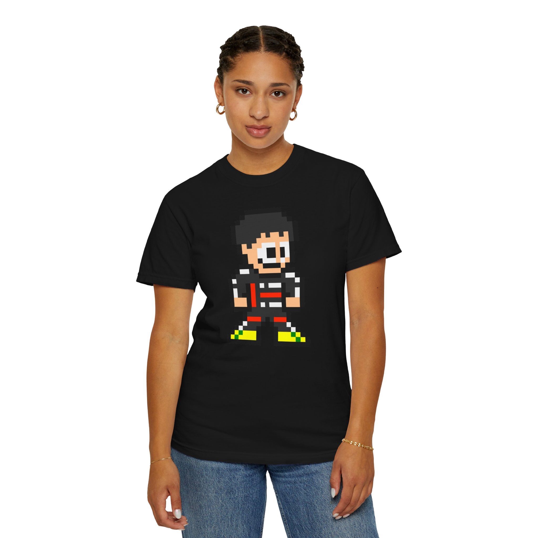 8-bit Gabriel Bortoleto Adult Heavyweight 100% Cotton T-shirt