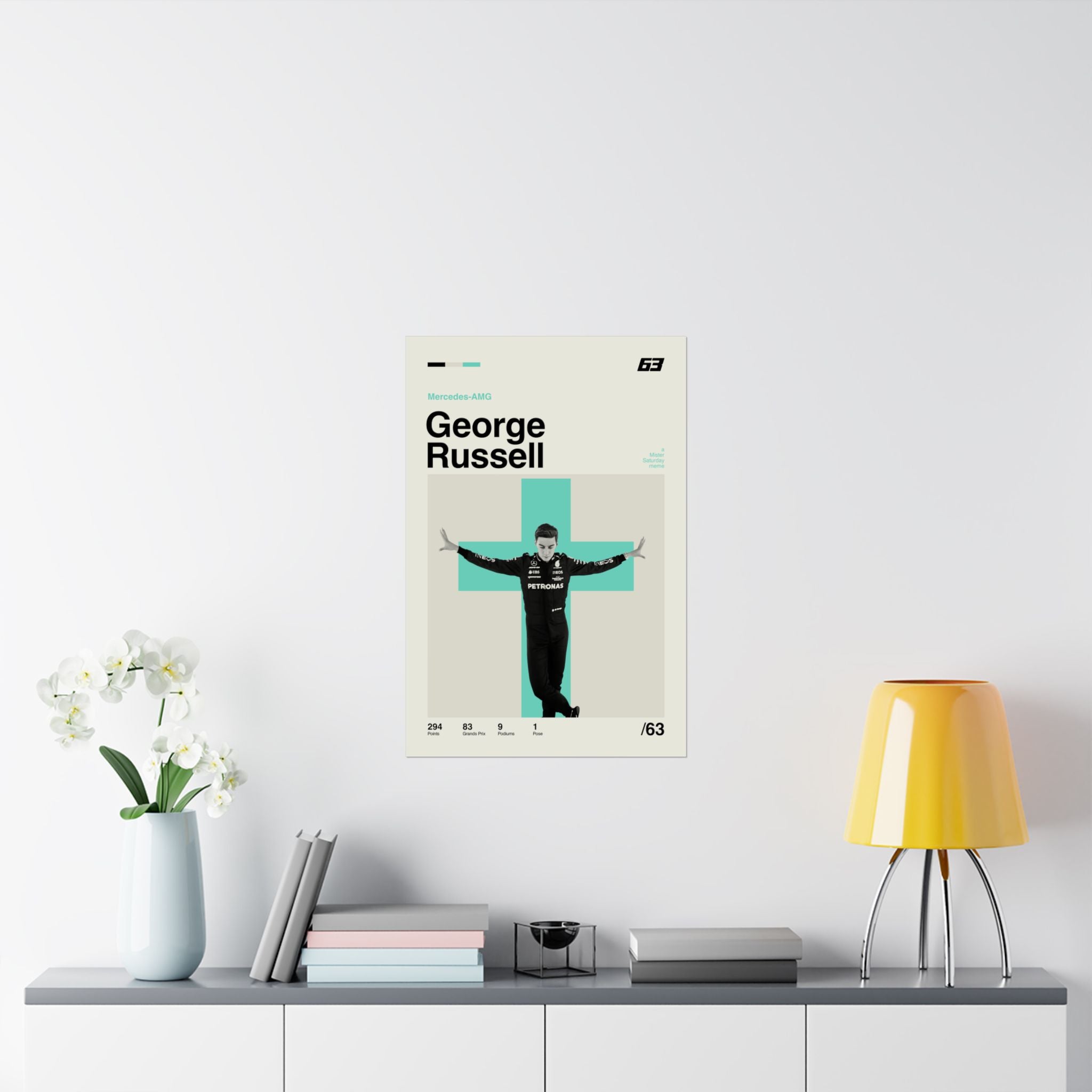 George Russell Mid-century Poster