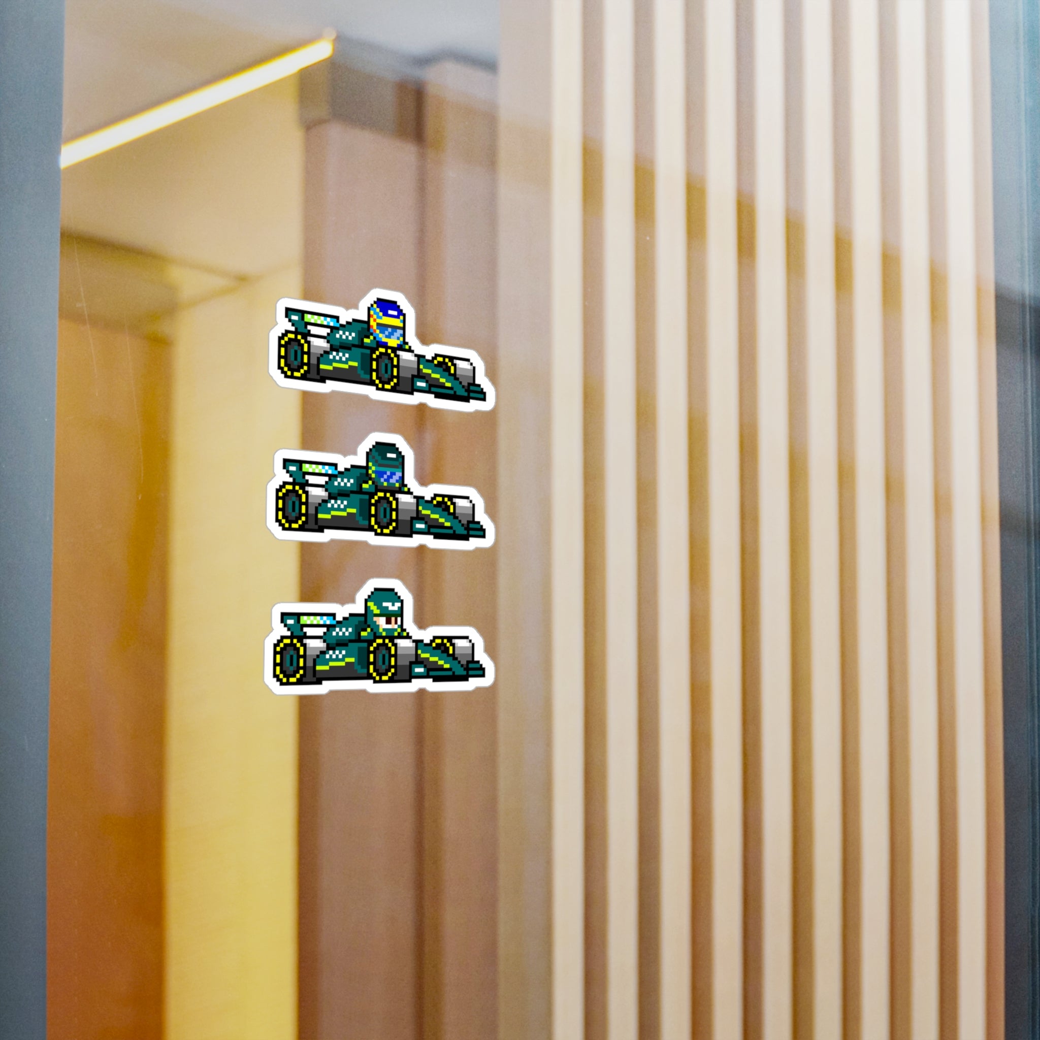 Aston Martin 8-bit Vinyl Decal Stickers