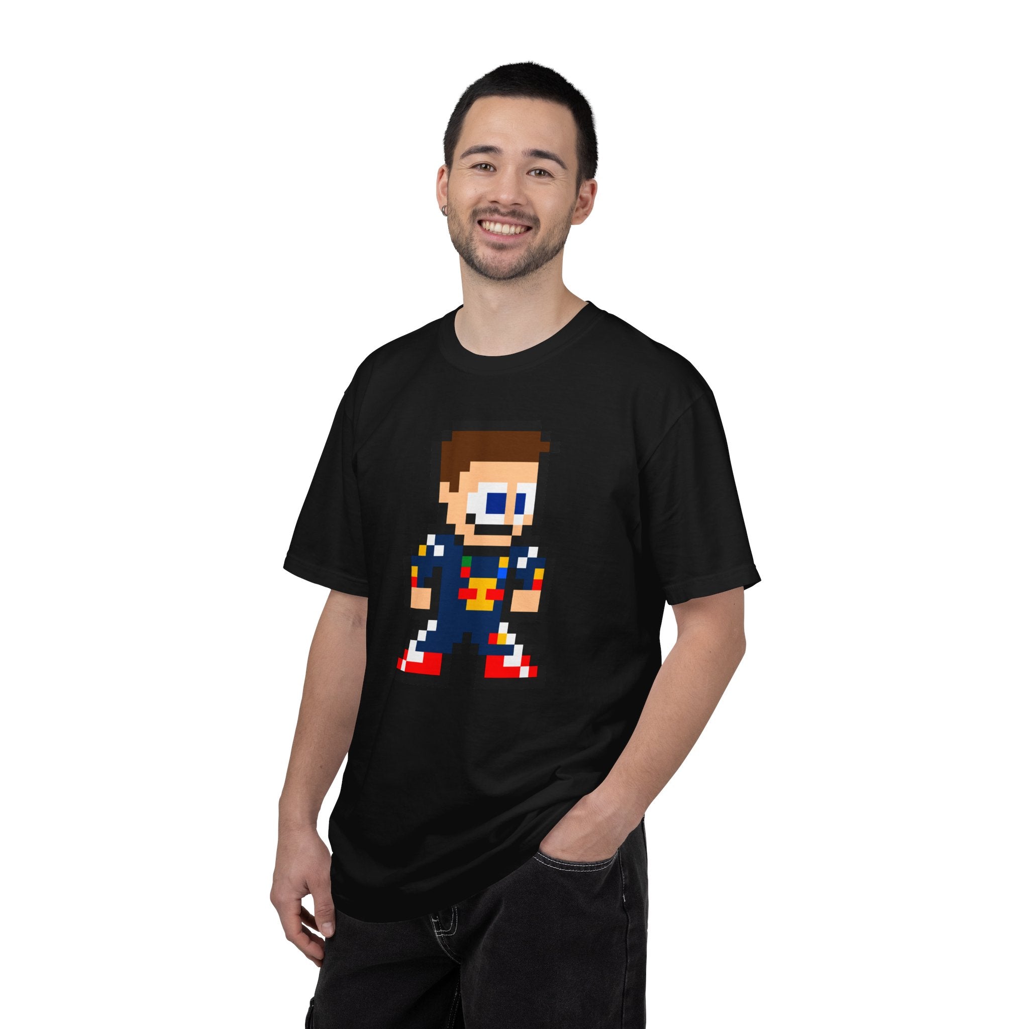 8-bit Max Verstappen Adult Heavyweight 100% Cotton T-shirt