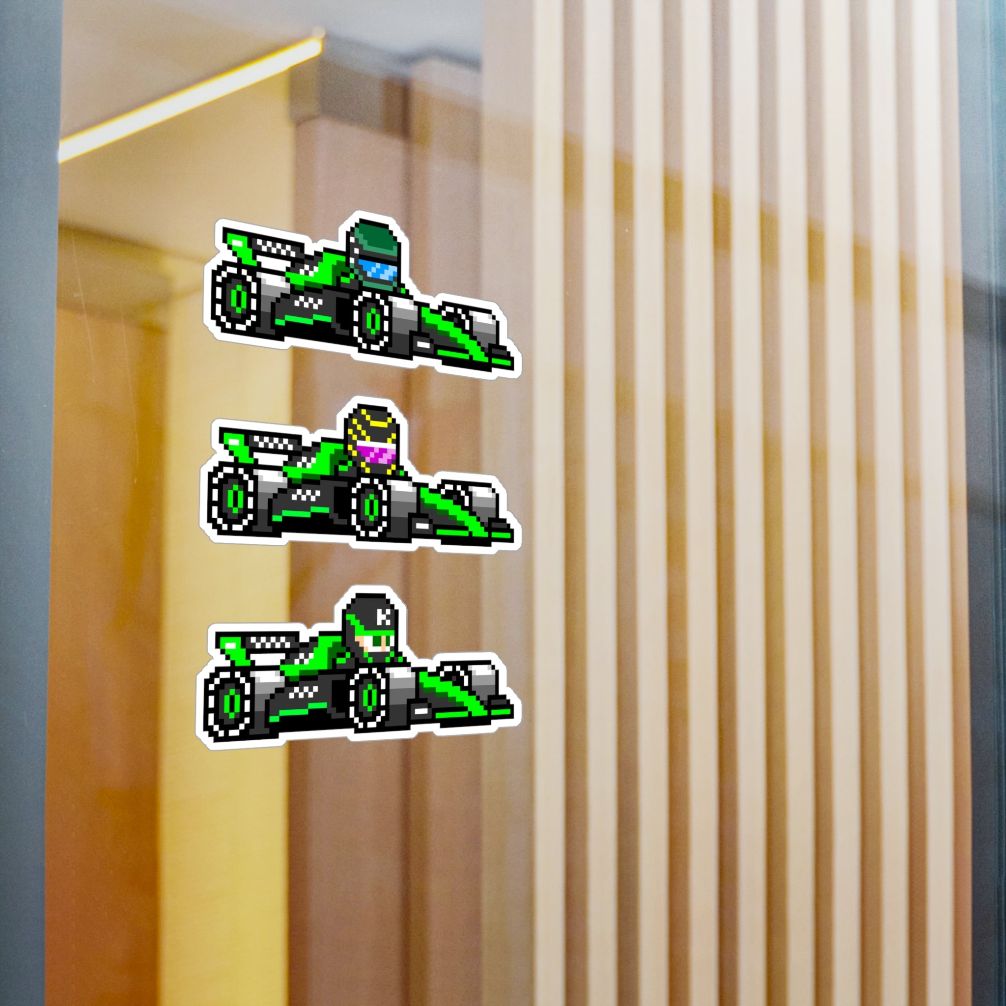 Sauber 8-bit Vinyl Decal Stickers
