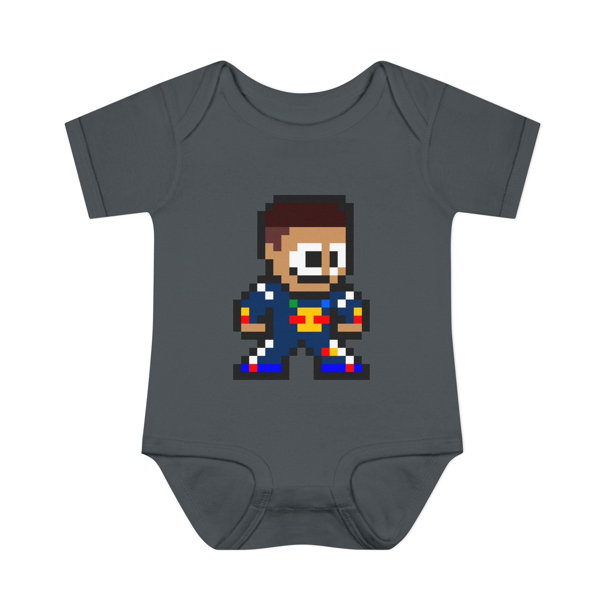 8-bit Isack Hadjar Baby Bodysuit