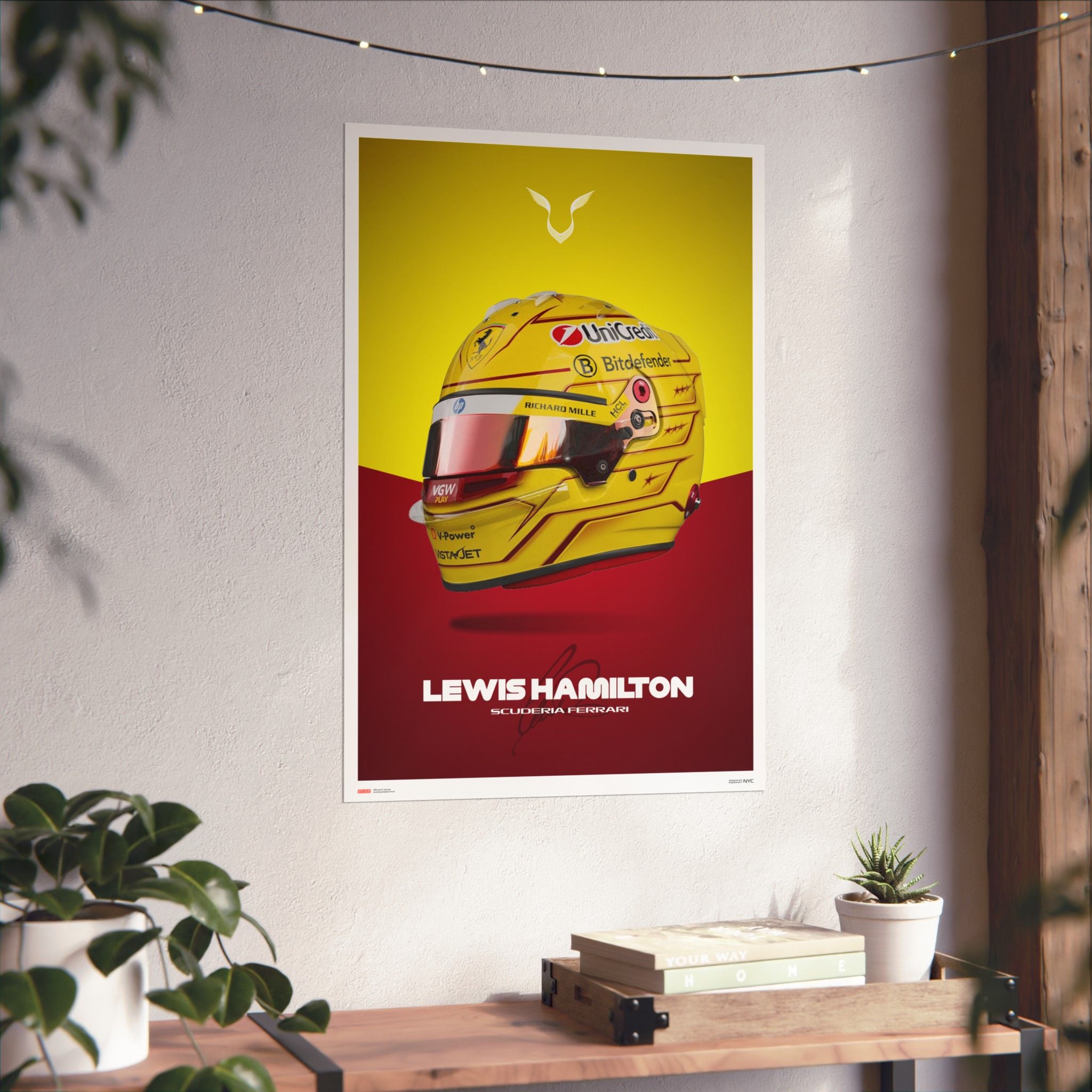 Lewis Hamilton Signature Poster