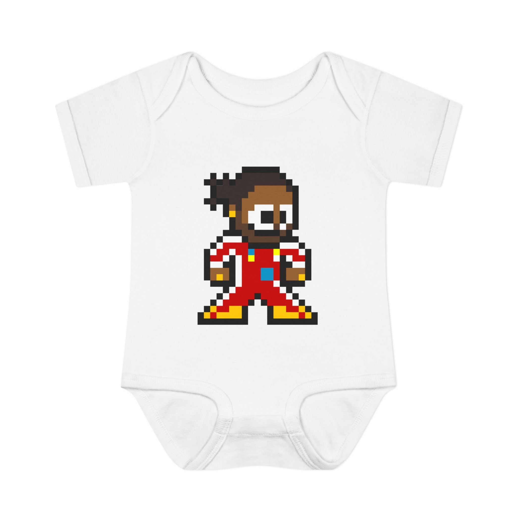 8-bit Lewis Hamilton Baby Bodysuit