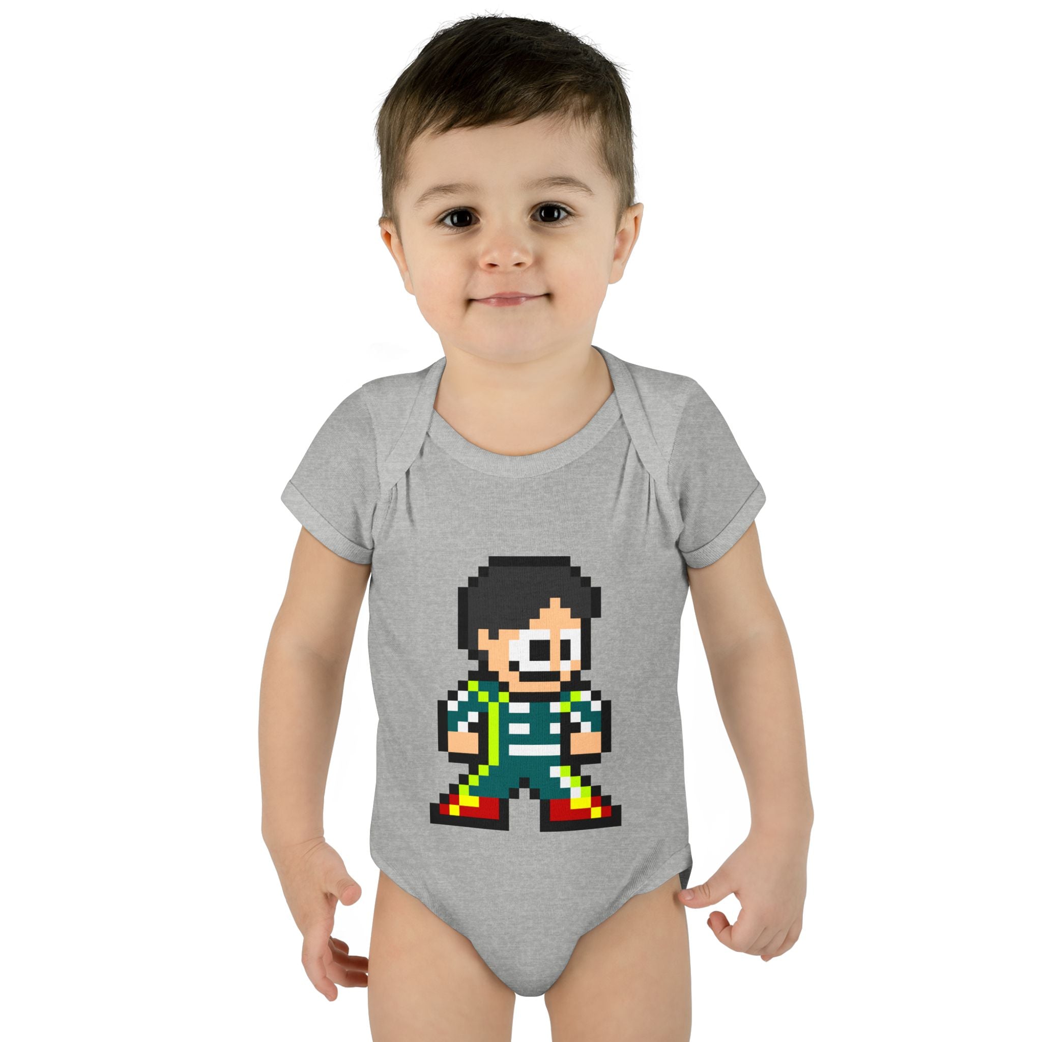 8-bit Lance Stroll Baby Bodysuit