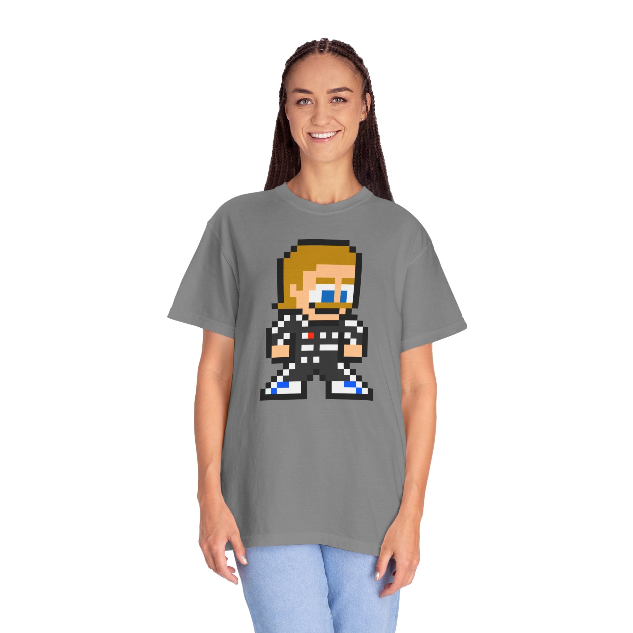 8-bit Valtteri Bottas Adult Heavyweight 100% Cotton T-shirt