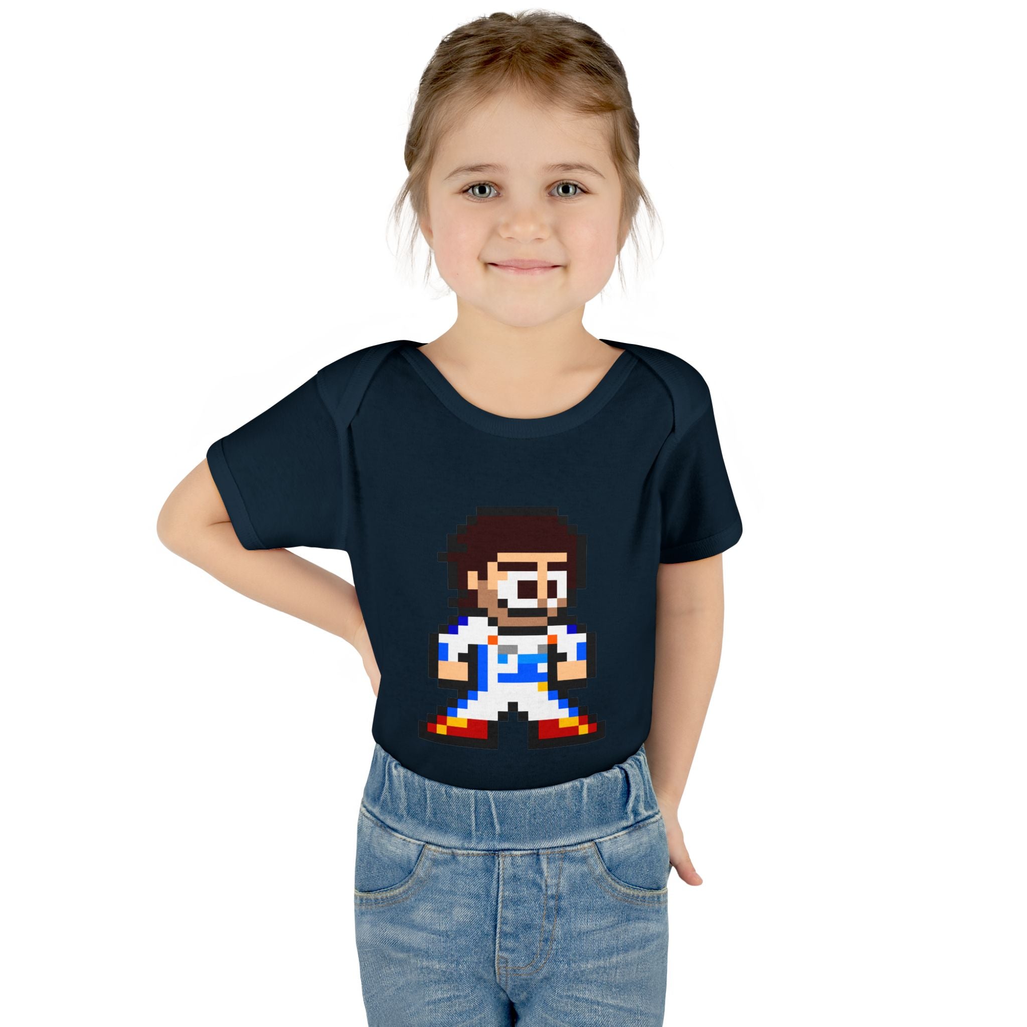 8-bit Carlos Sainz Baby Bodysuit