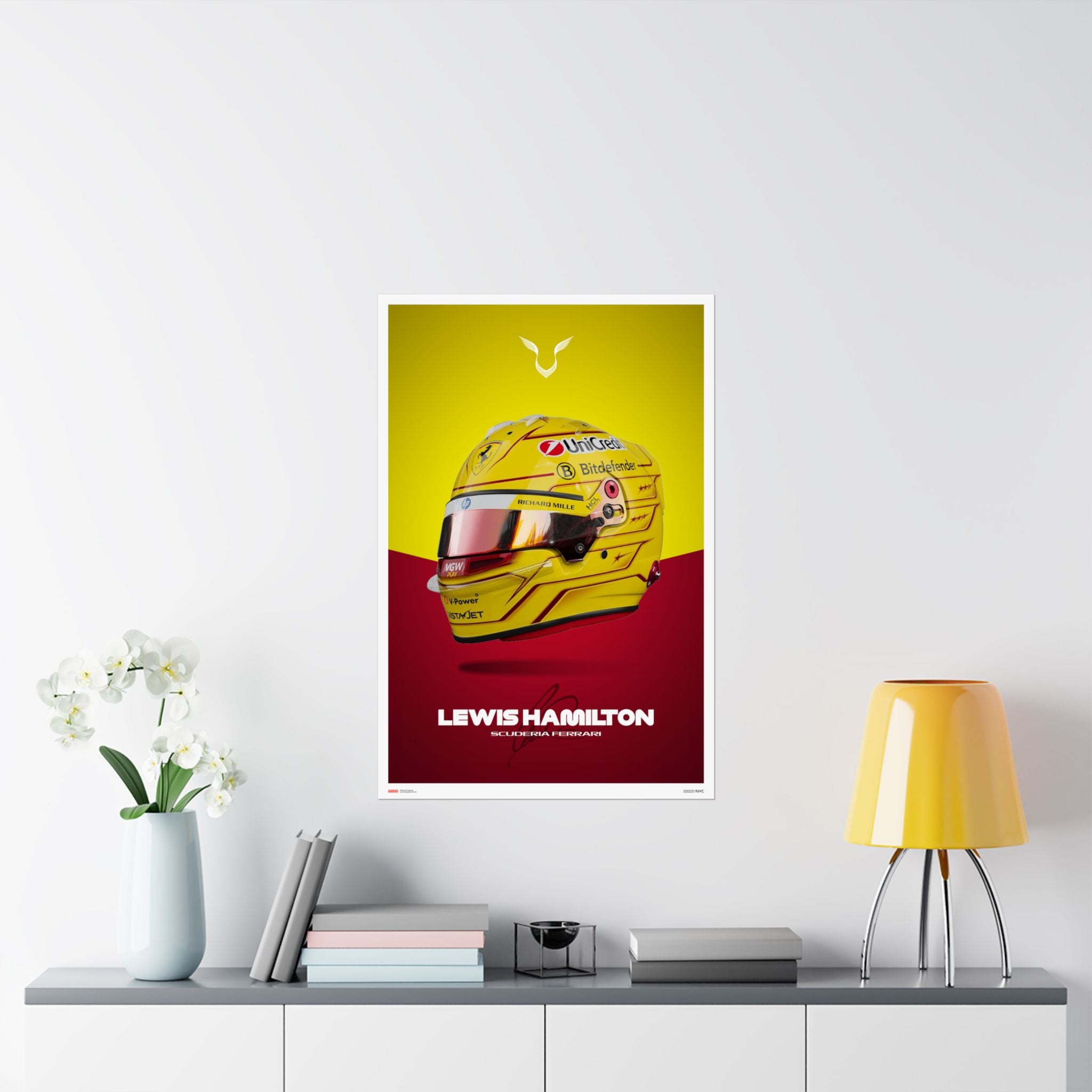 Lewis Hamilton Signature Poster