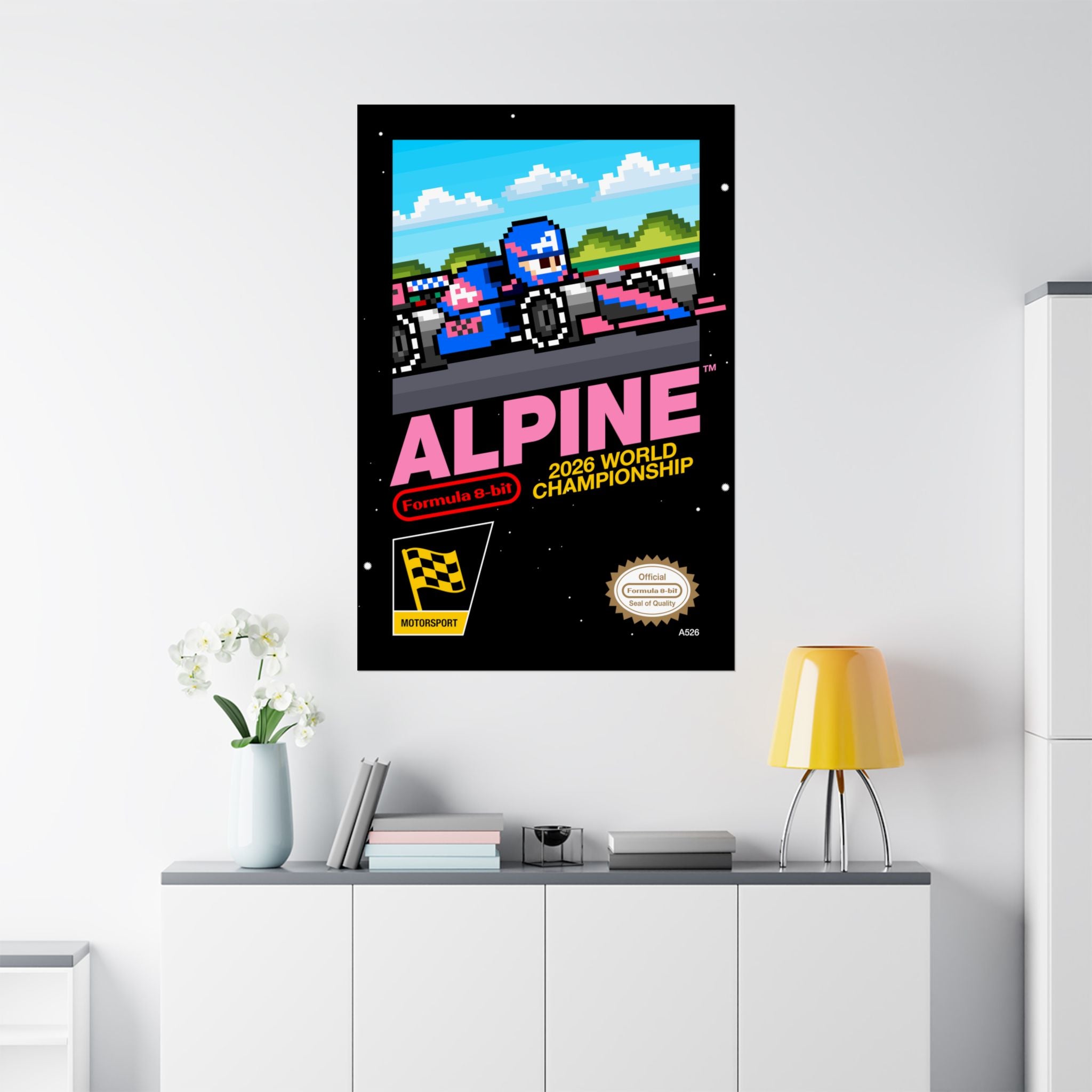 Alpine 8-bit Game Poster