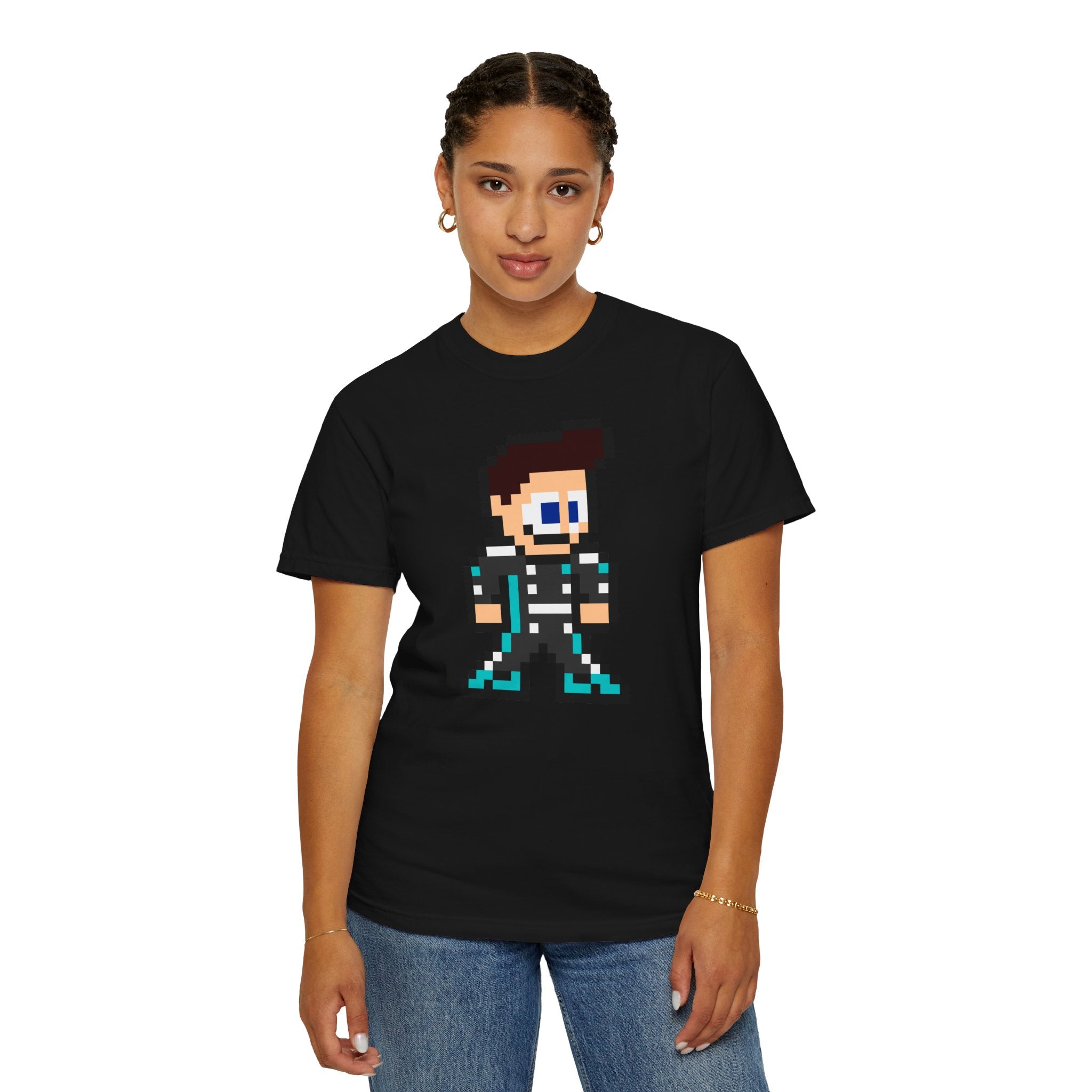 8-bit George Russell Adult Heavyweight 100% Cotton T-shirt