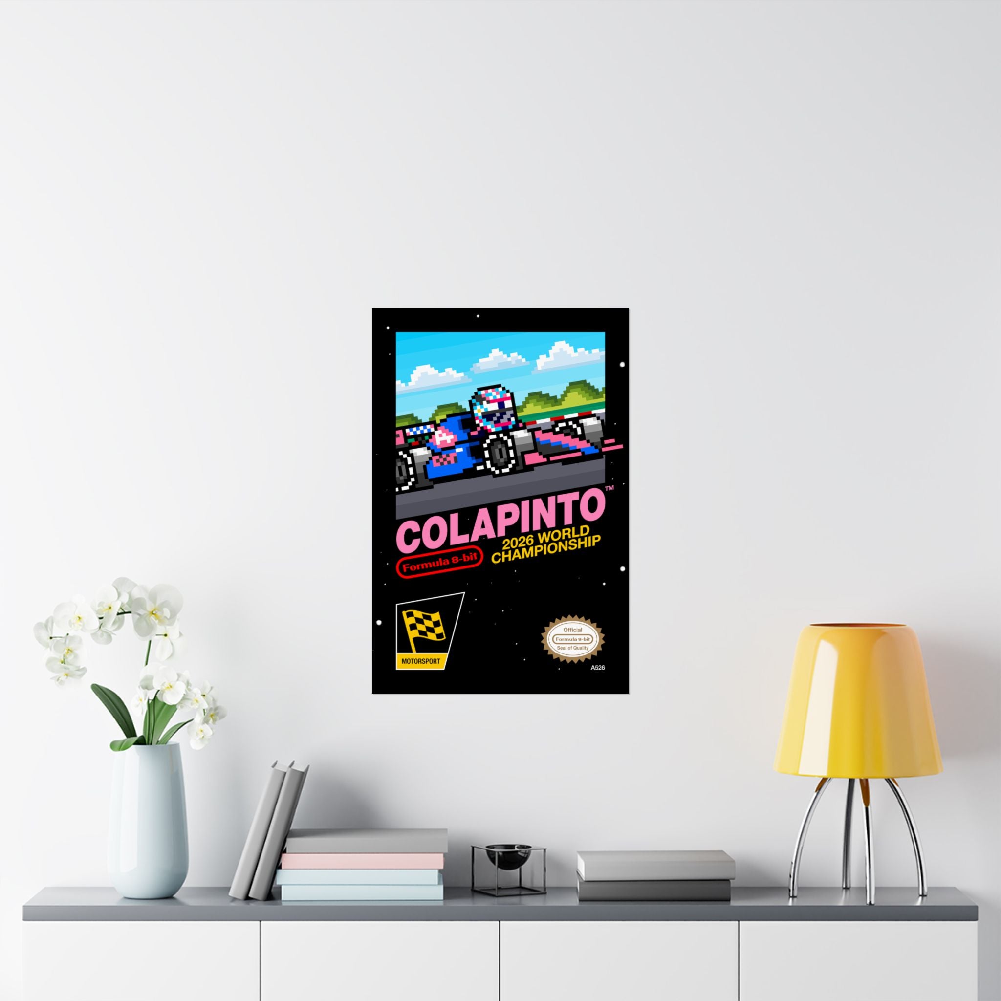 Colapinto 8-bit Game Poster