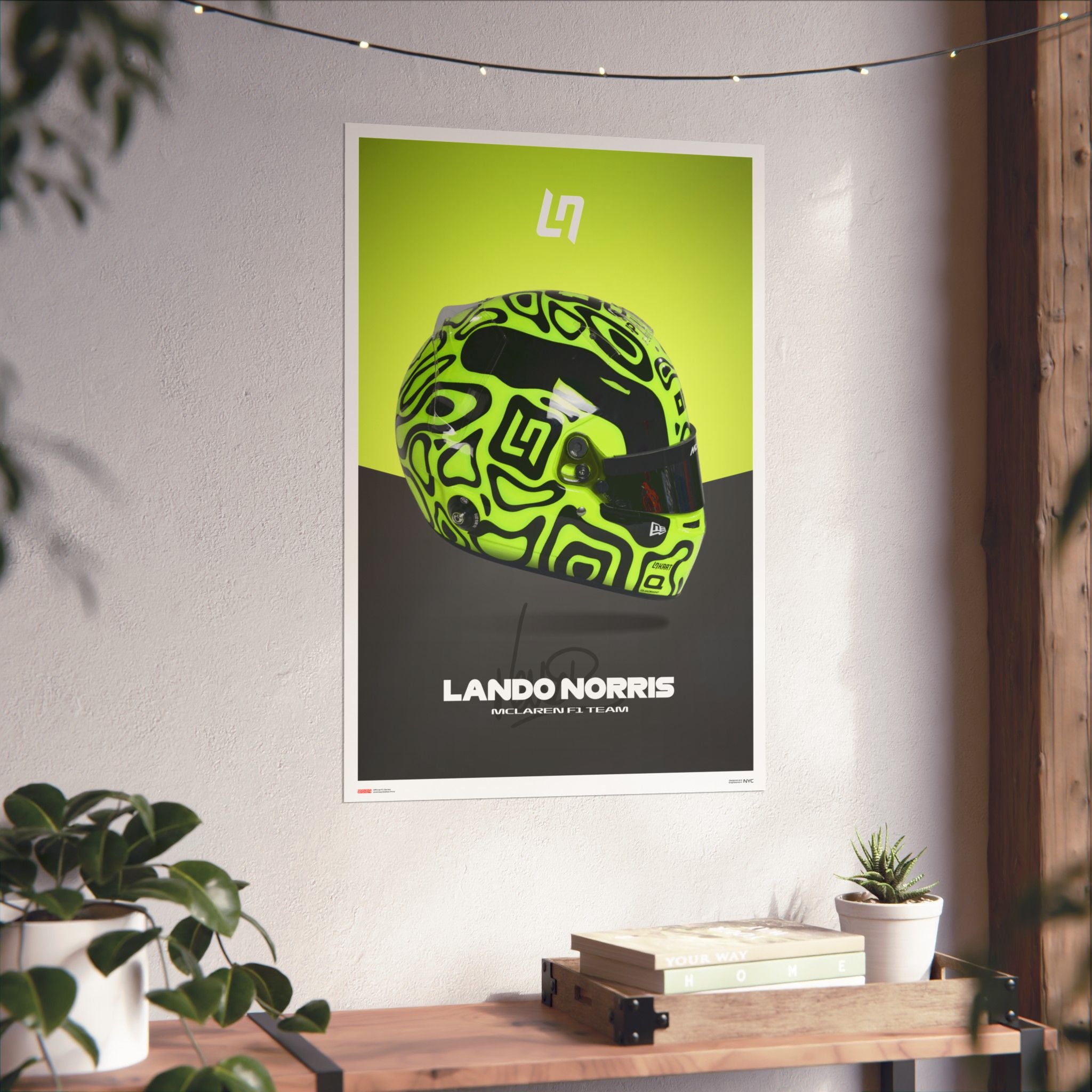 Lando Norris Signature Poster