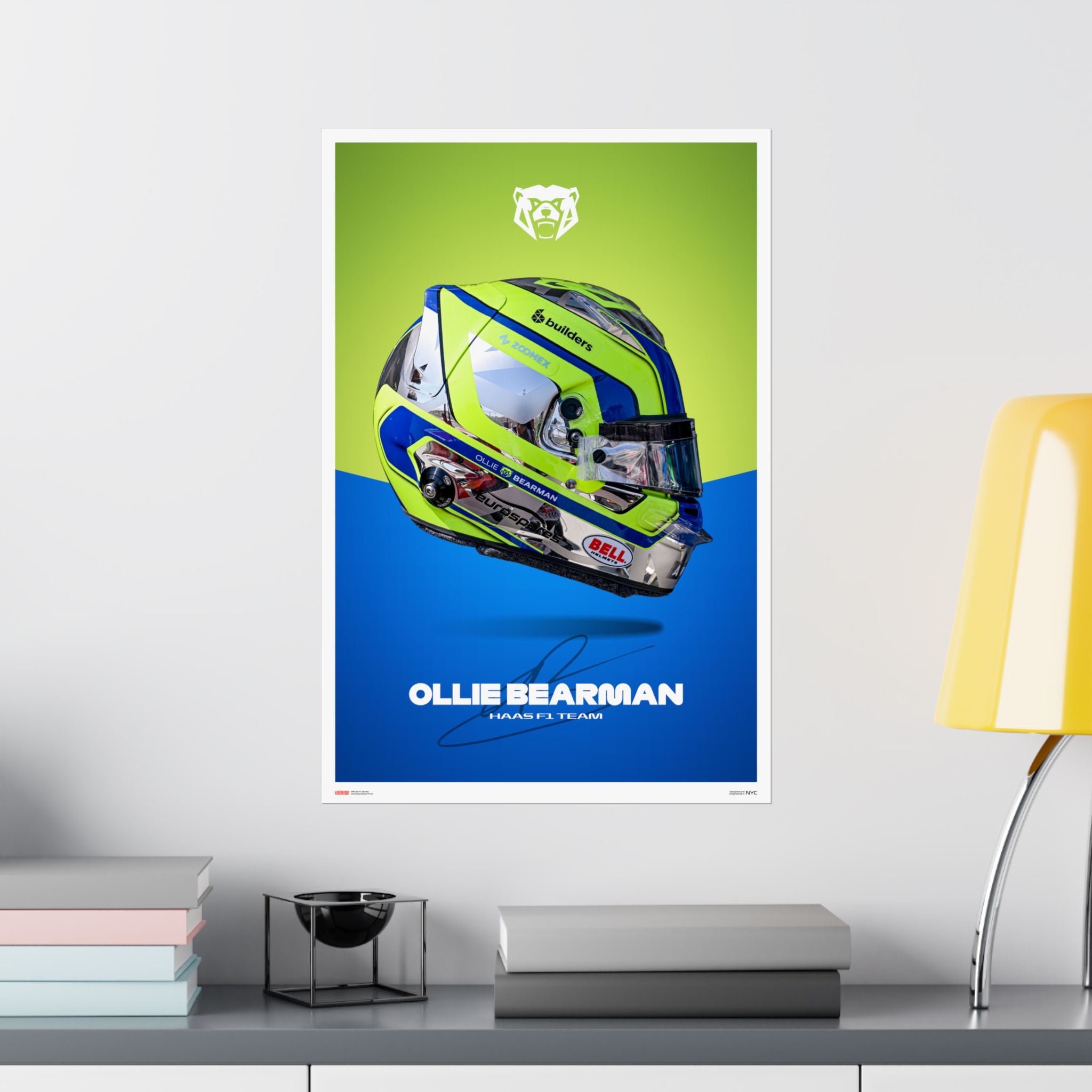 Ollie Bearman Signature Poster