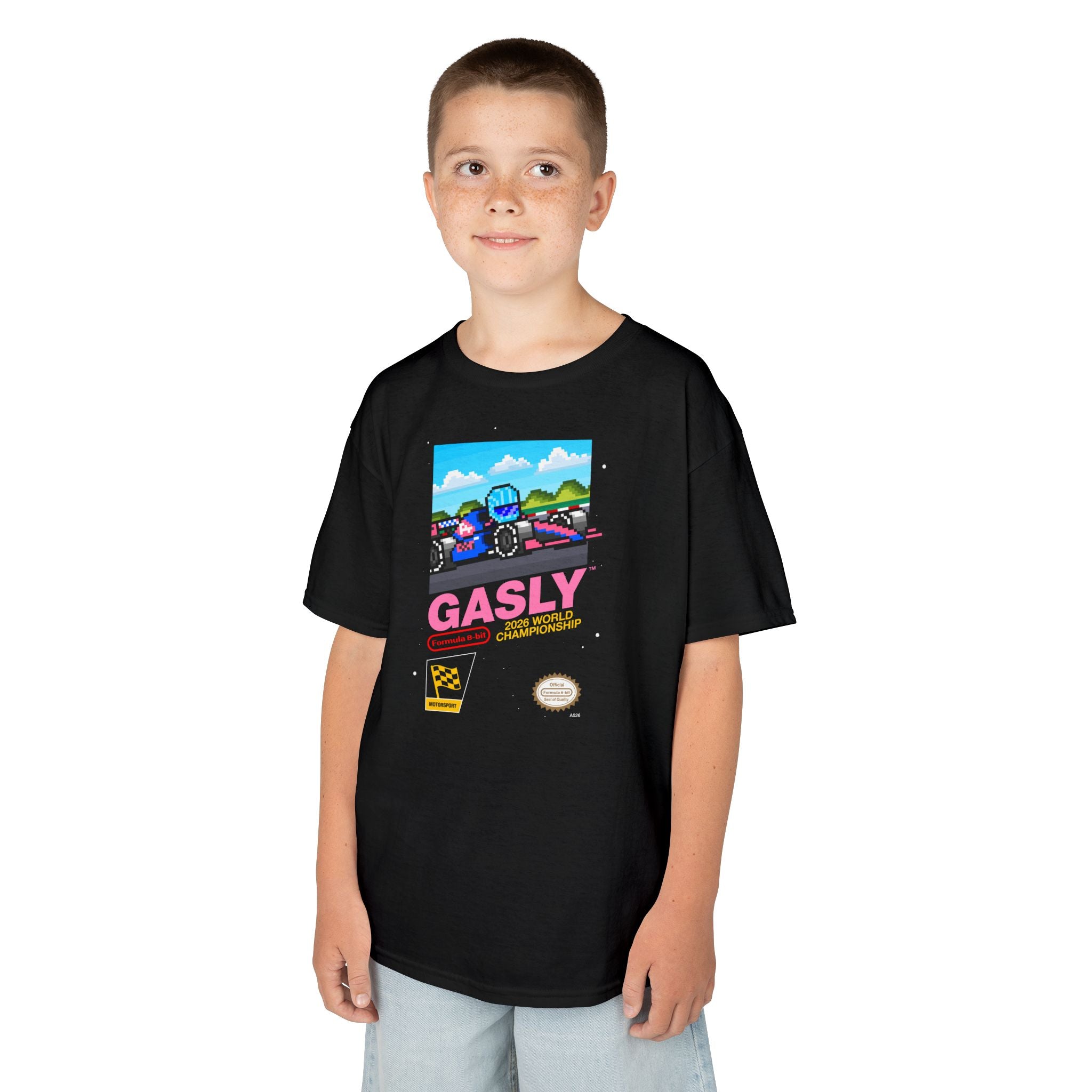 Pierre Gasly 8-bit Game Kids Tee