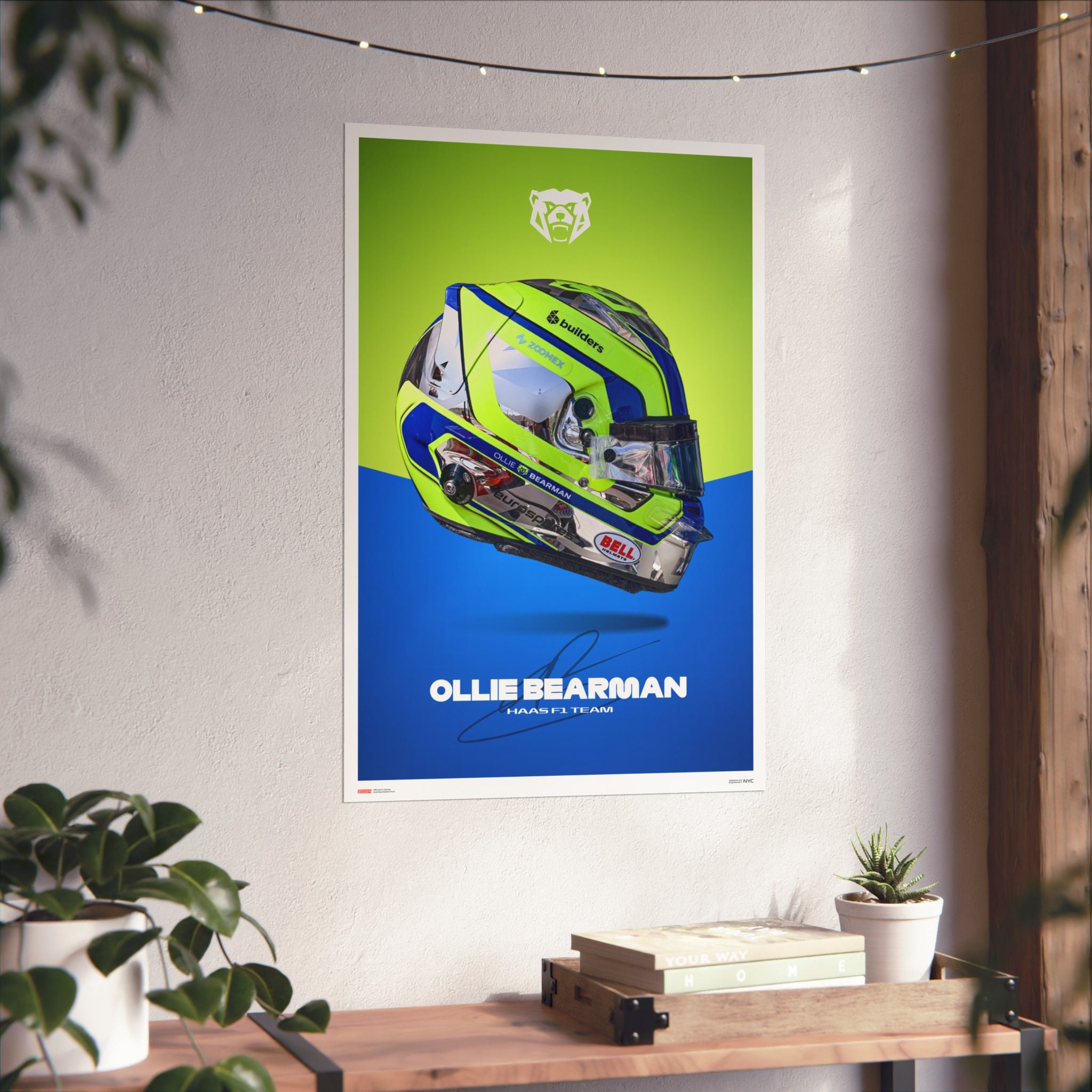 Ollie Bearman Signature Poster