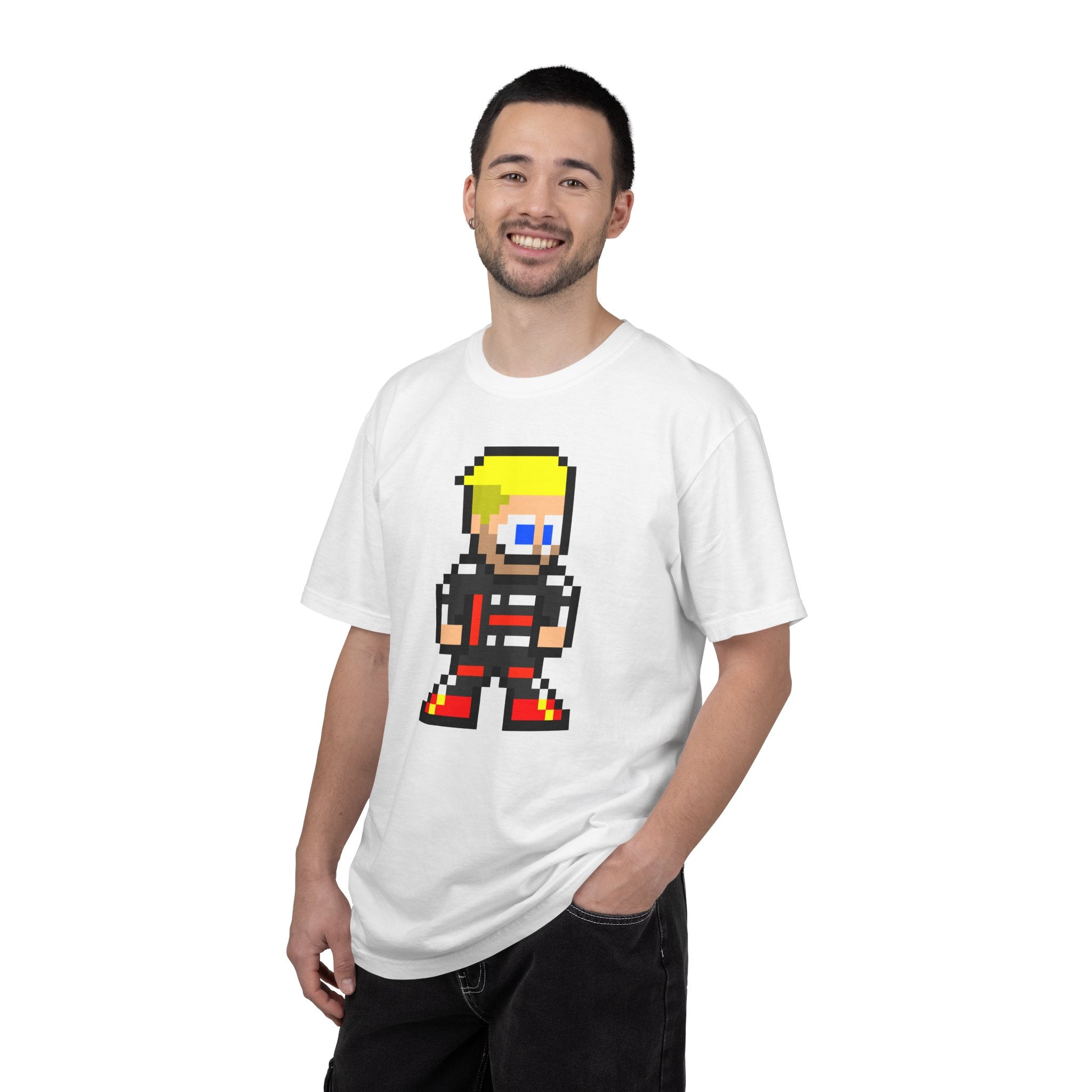 8-bit Nico Hulkenberg Adult Heavyweight 100% Cotton T-shirt