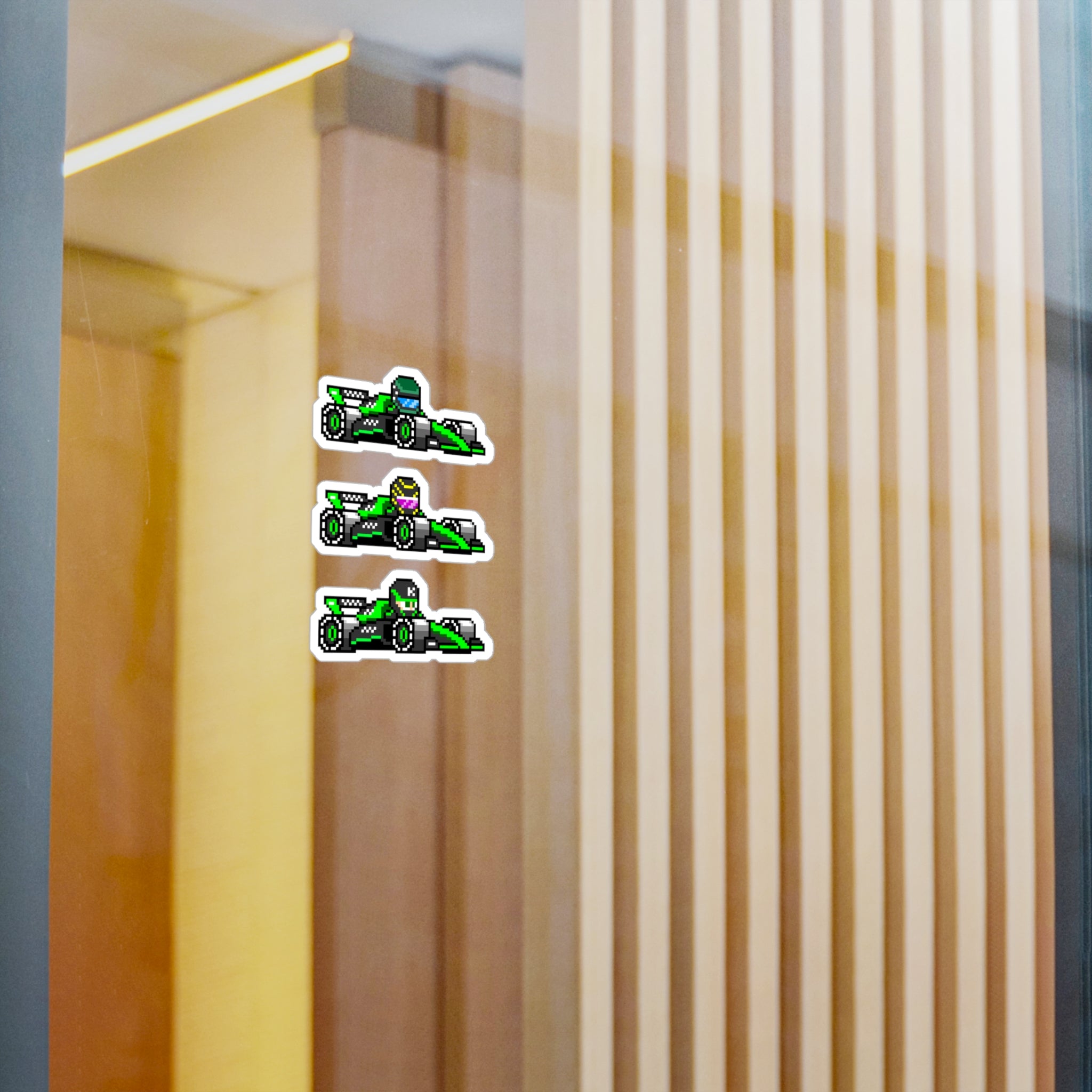 Sauber 8-bit Vinyl Decal Stickers