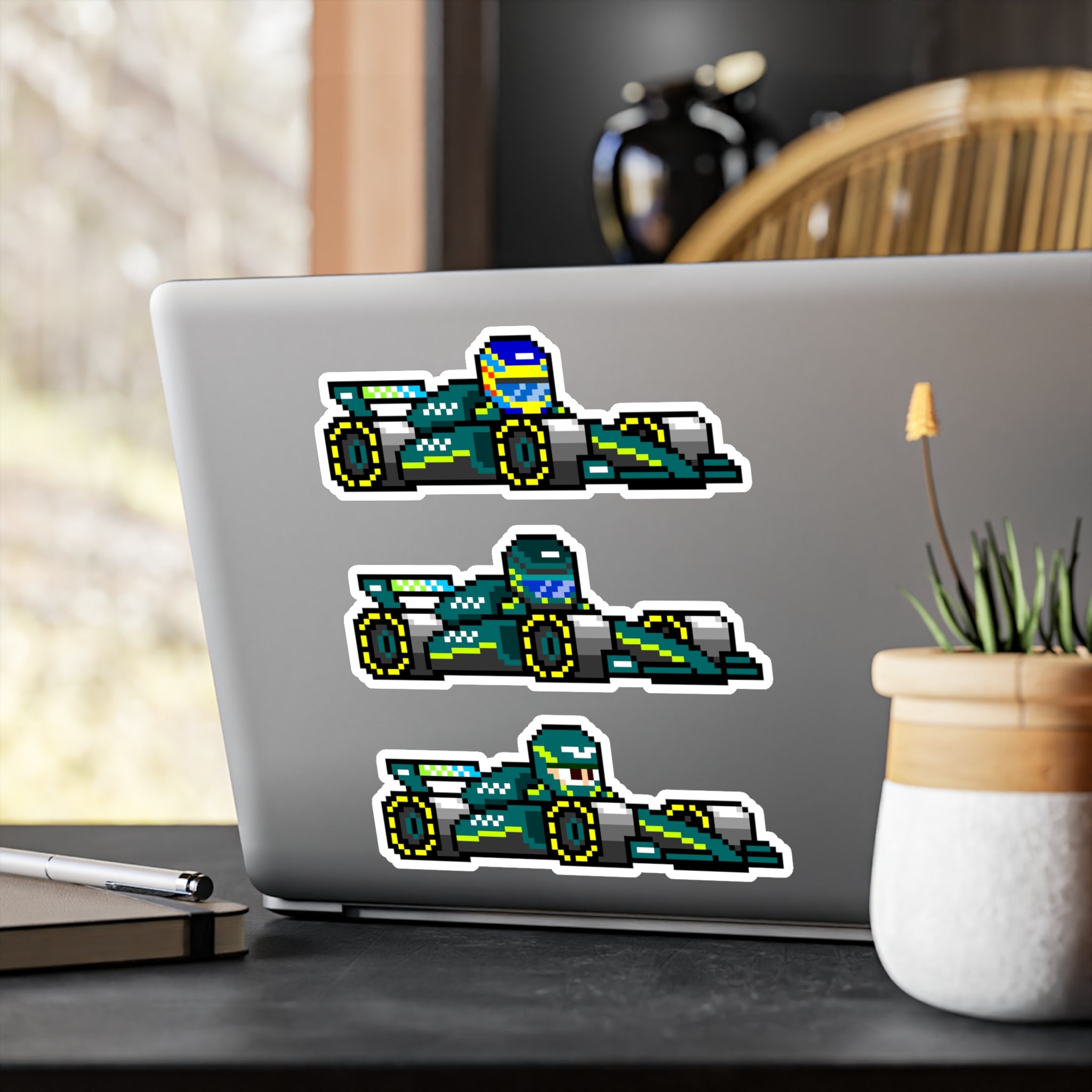 Aston Martin 8-bit Vinyl Decal Stickers