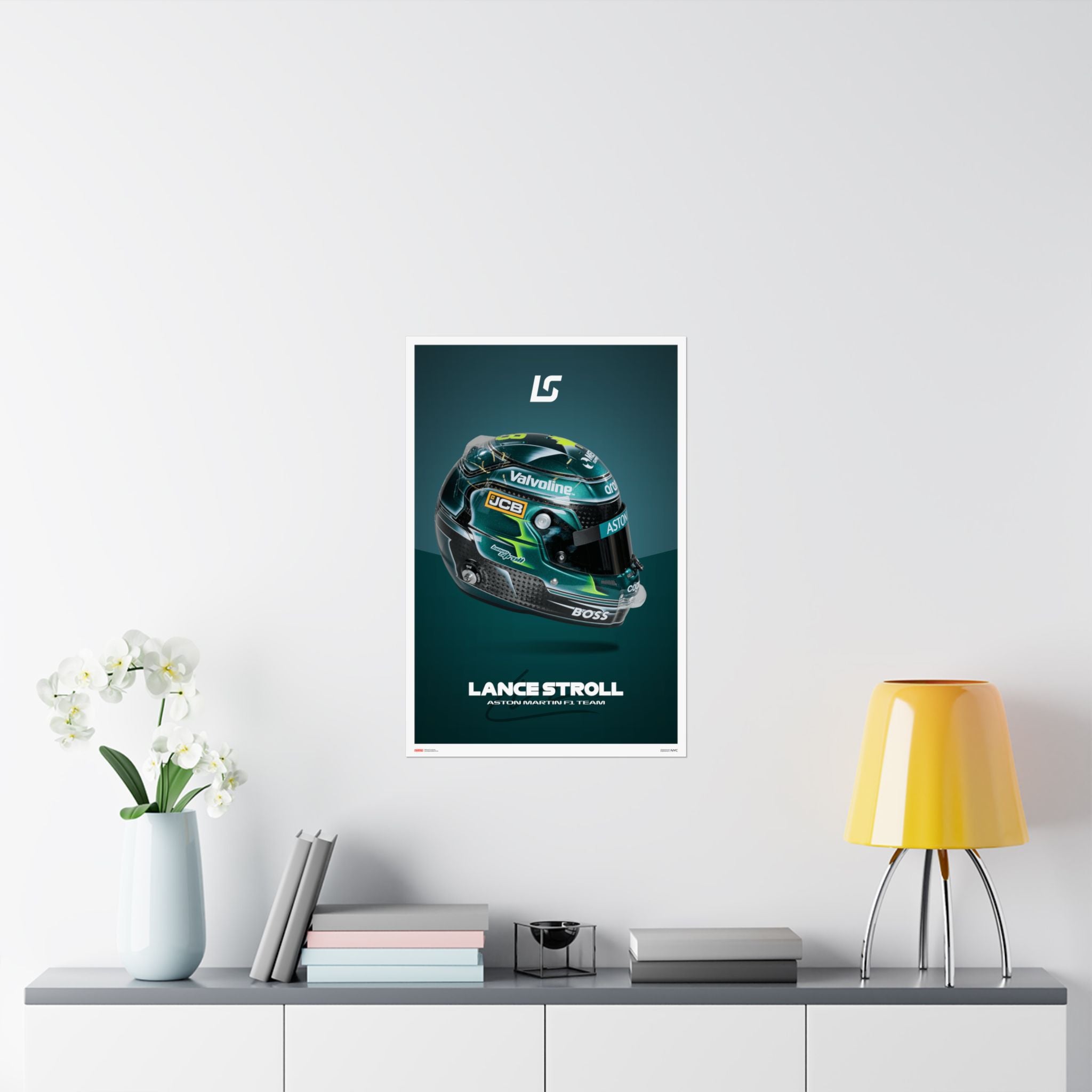 Lance Stroll Signature Poster