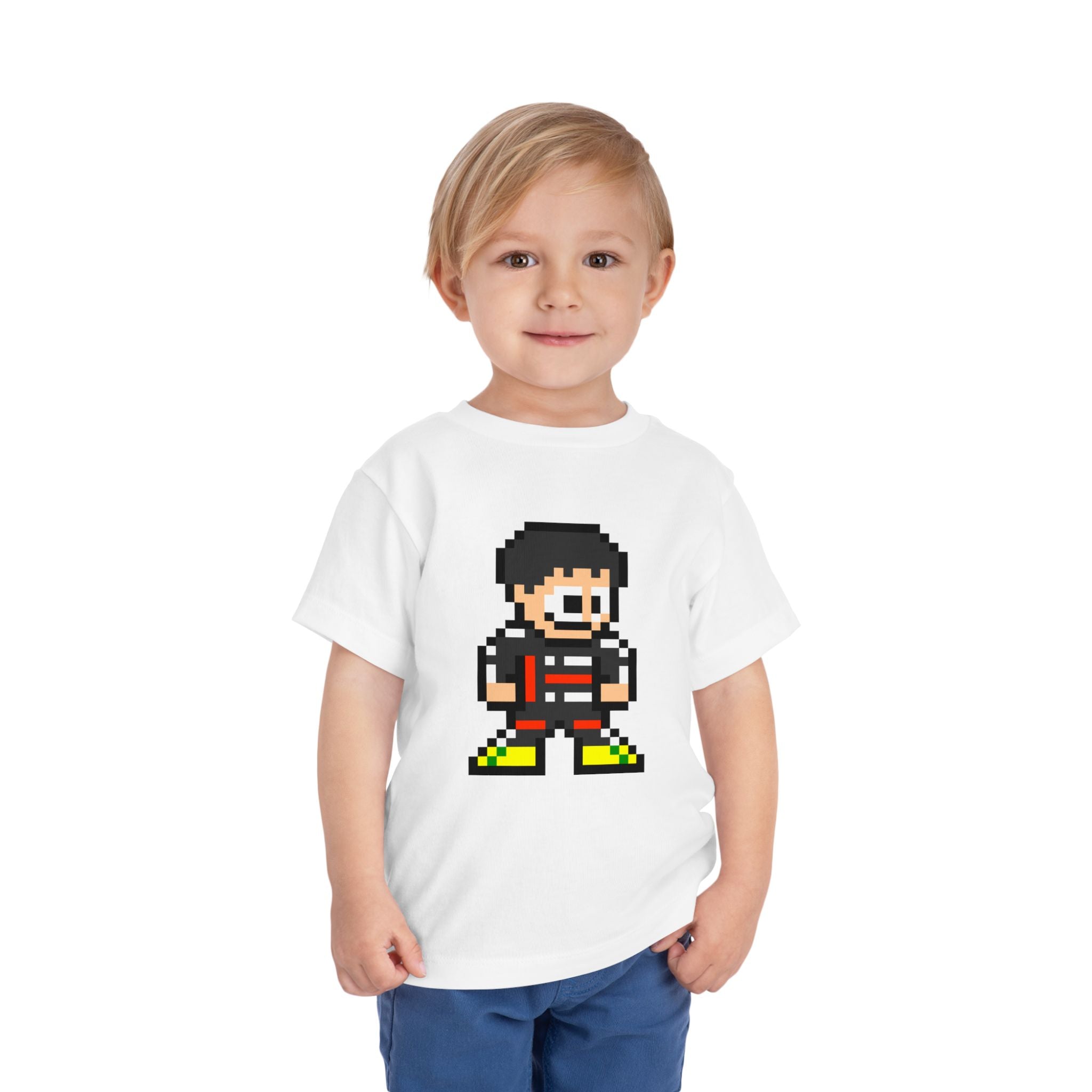 8-bit Gabriel Bortoleto Toddler Tee