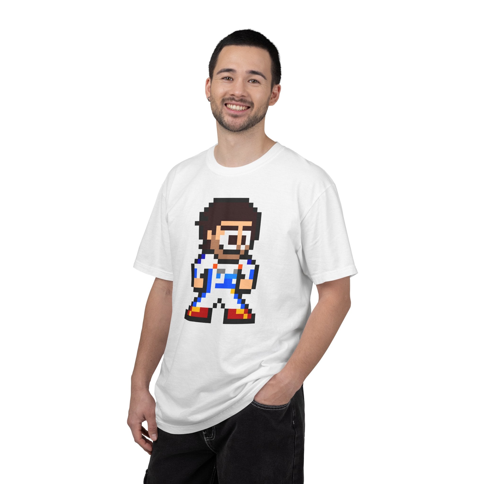 8-bit Carlos Sainz Adult Heavyweight 100% Cotton T-shirt