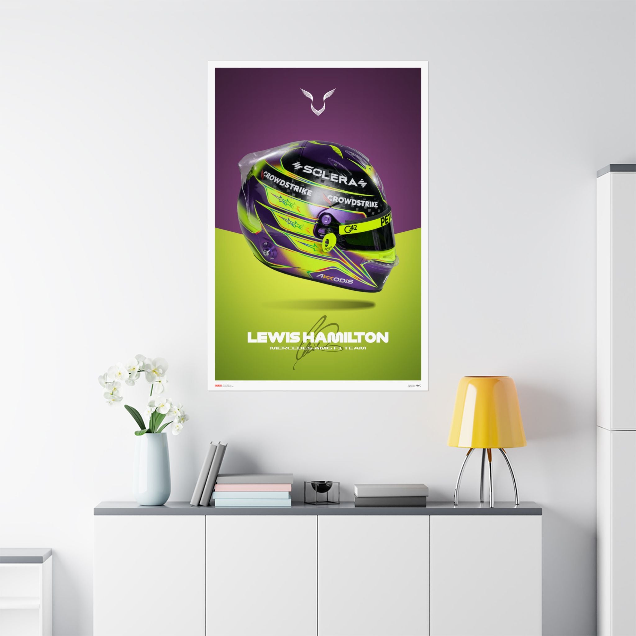 Lewis Hamilton Signature Poster