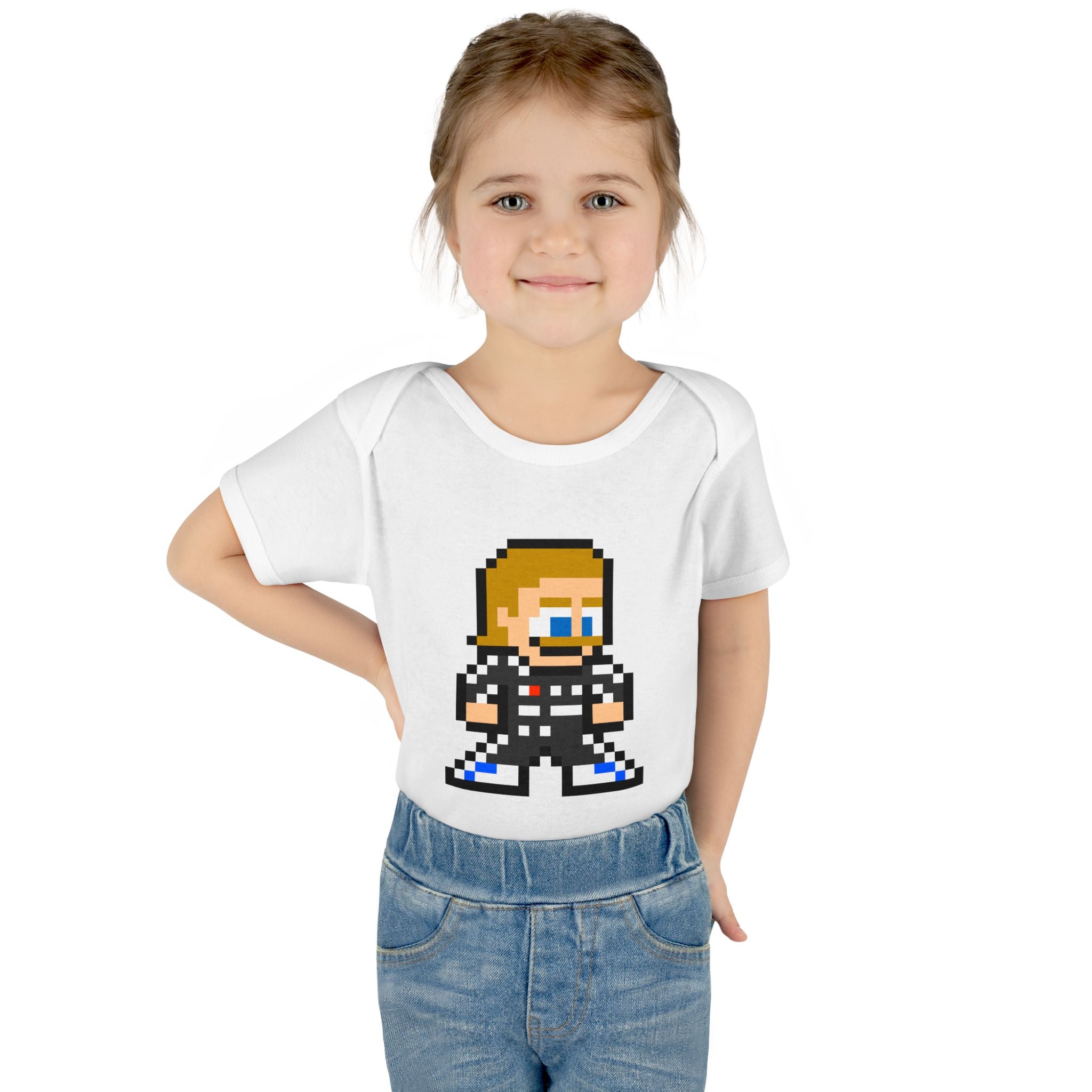 8-bit Valtteri Bottas Baby Bodysuit