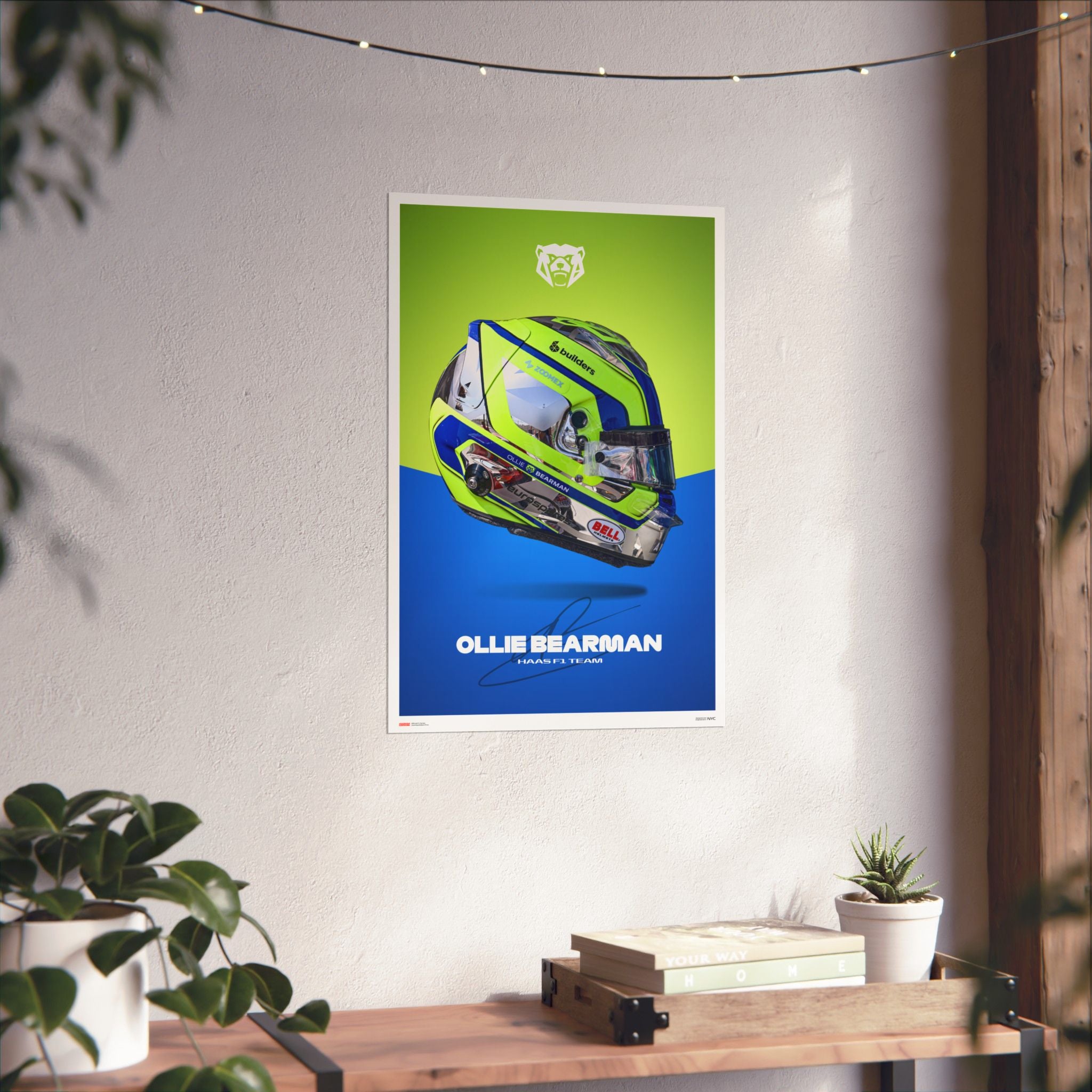 Ollie Bearman Signature Poster