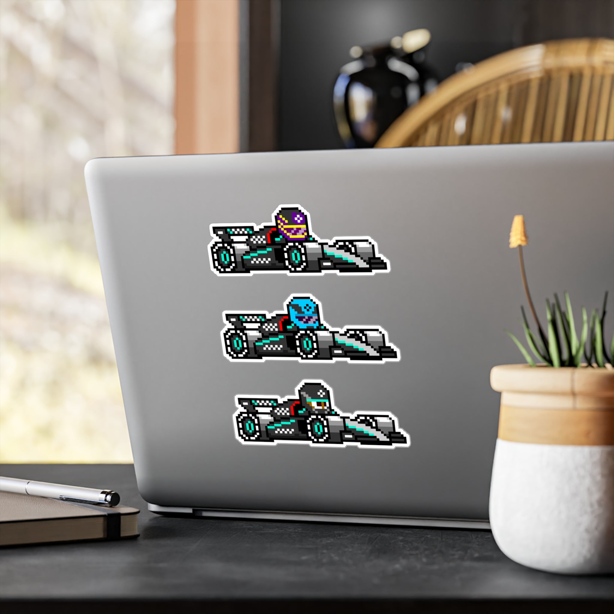 Mercedes 8-bit Vinyl Decal Stickers