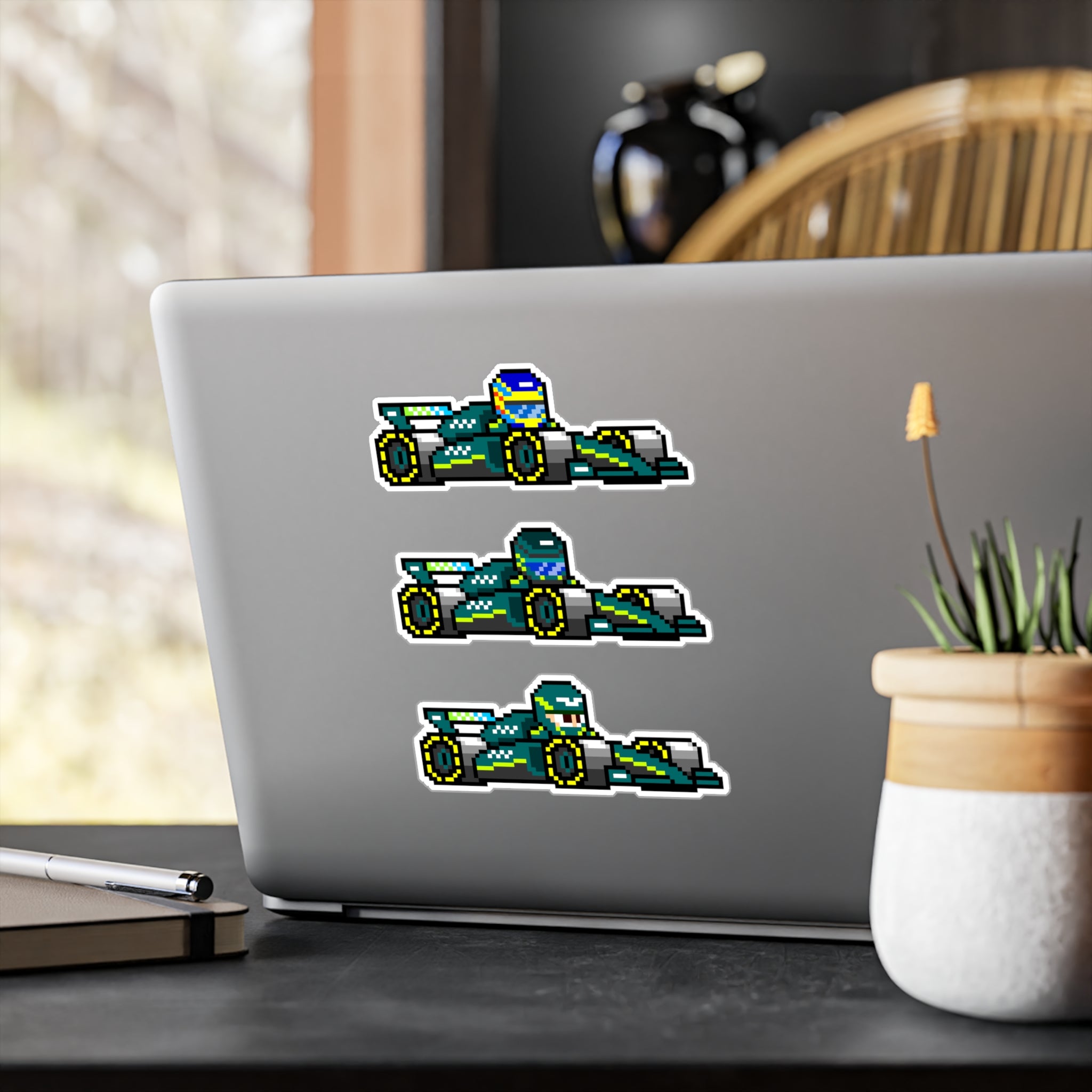 Aston Martin 8-bit Vinyl Decal Stickers