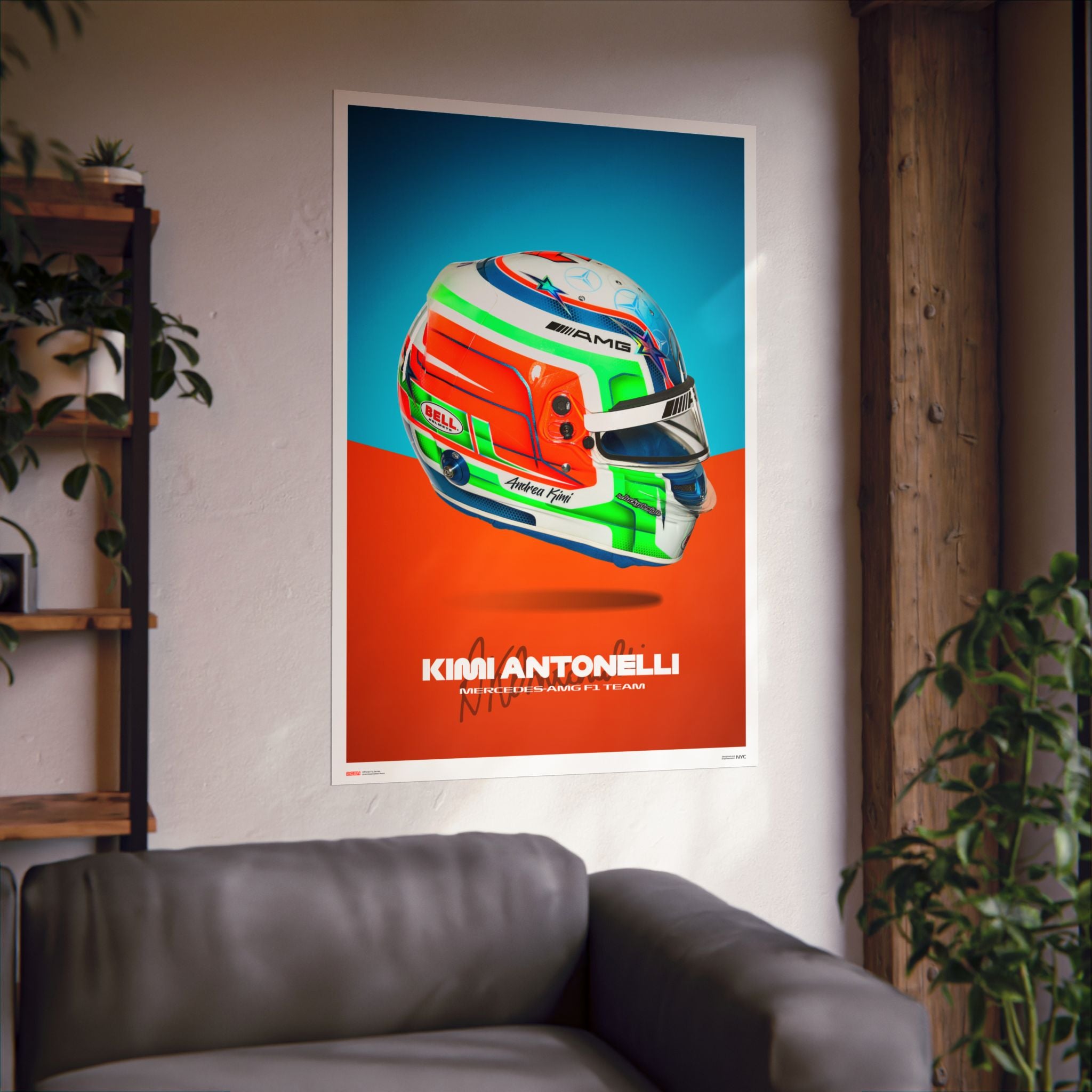 Kimi Antonelli Signature Poster