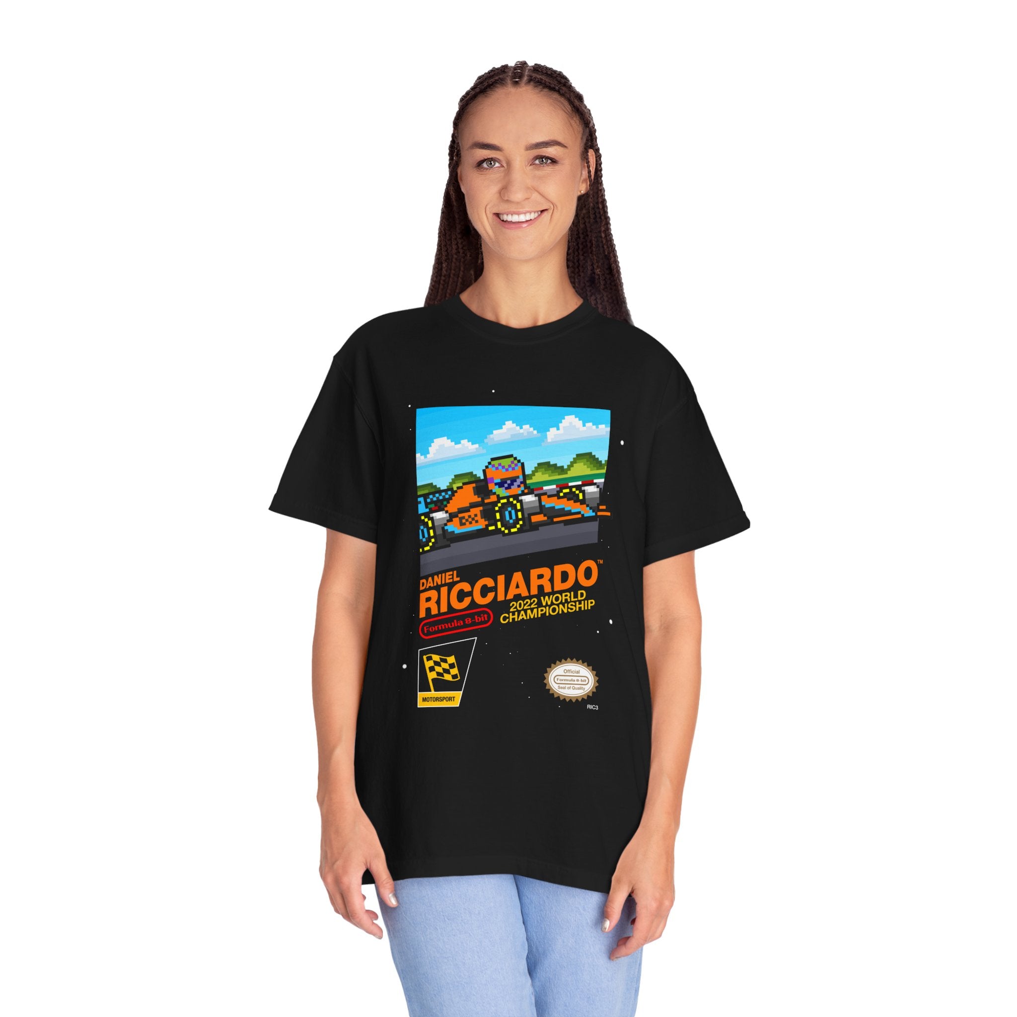 Daniel Ricciardo McLaren 2022 8-bit Game Adult Tee