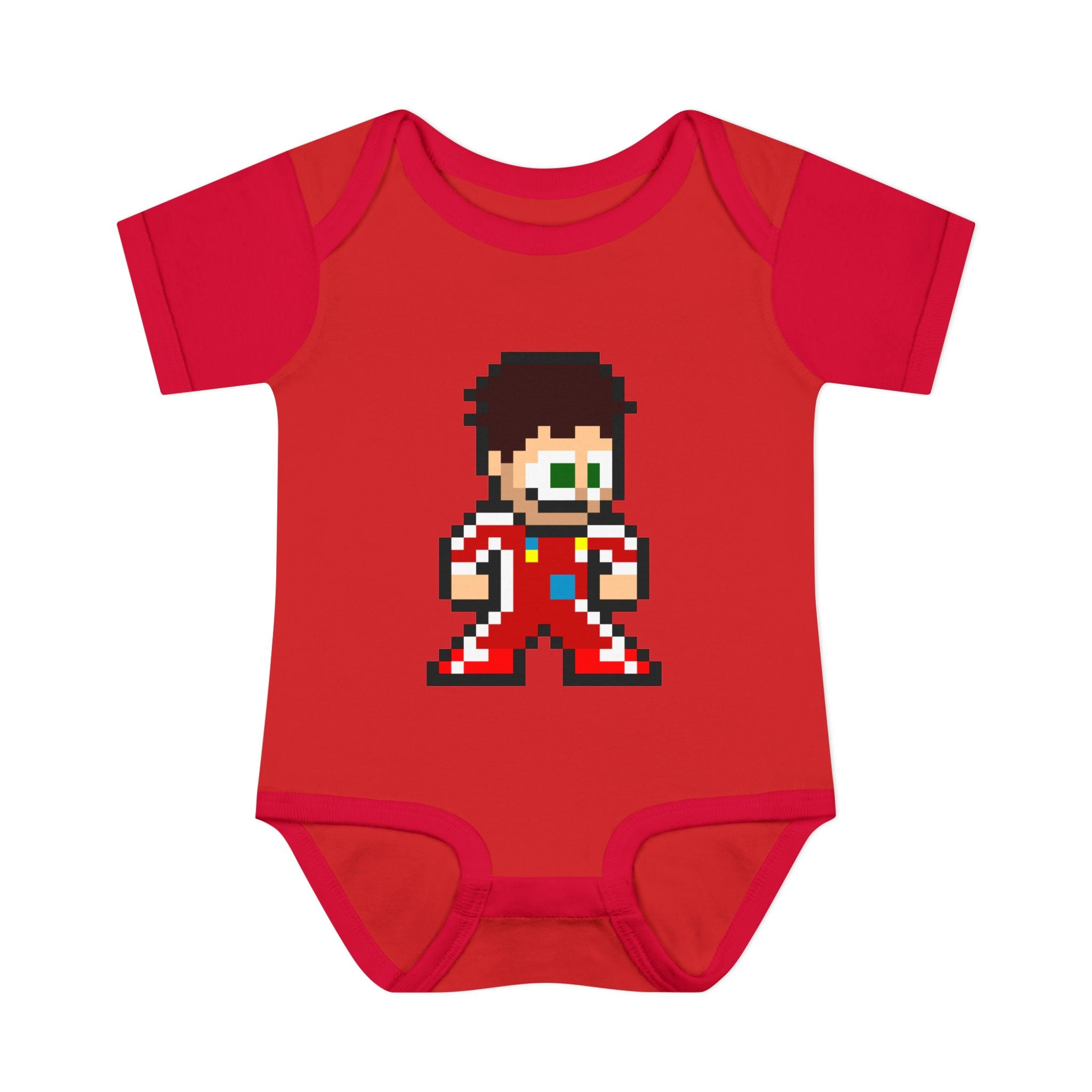 8-bit Charles Leclerc Baby Bodysuit
