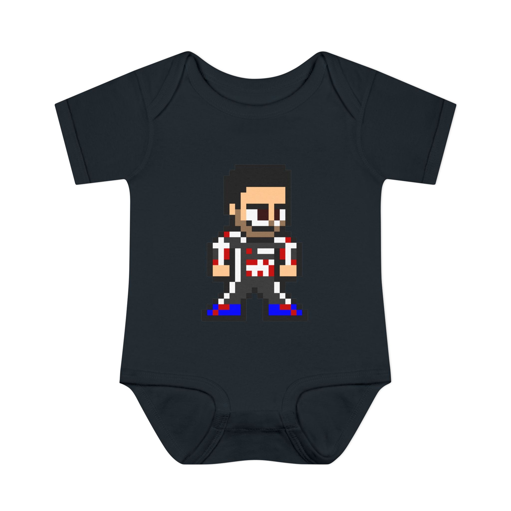 8-bit Esteban Ocon Baby Bodysuit