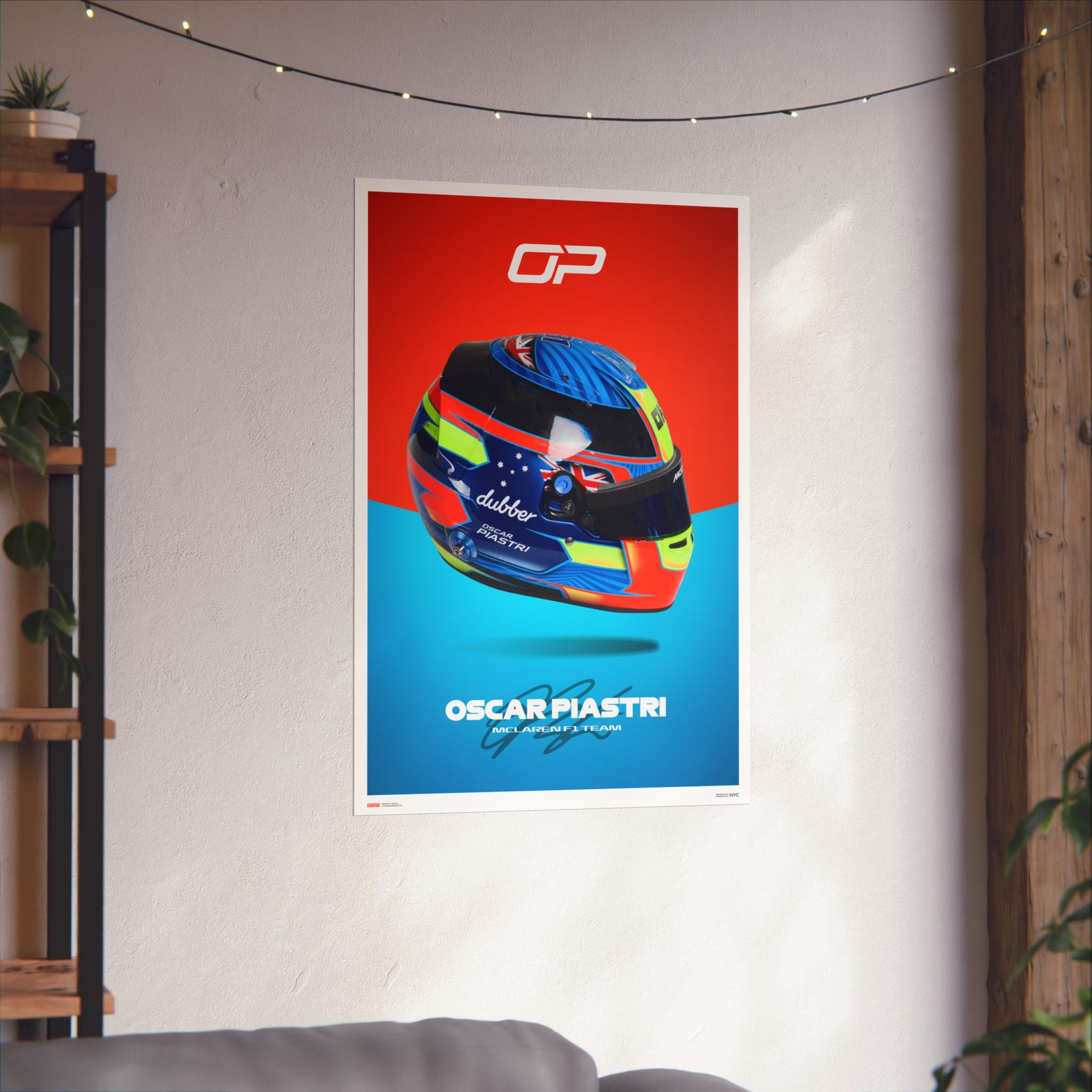 Oscar Piastri Signature Poster