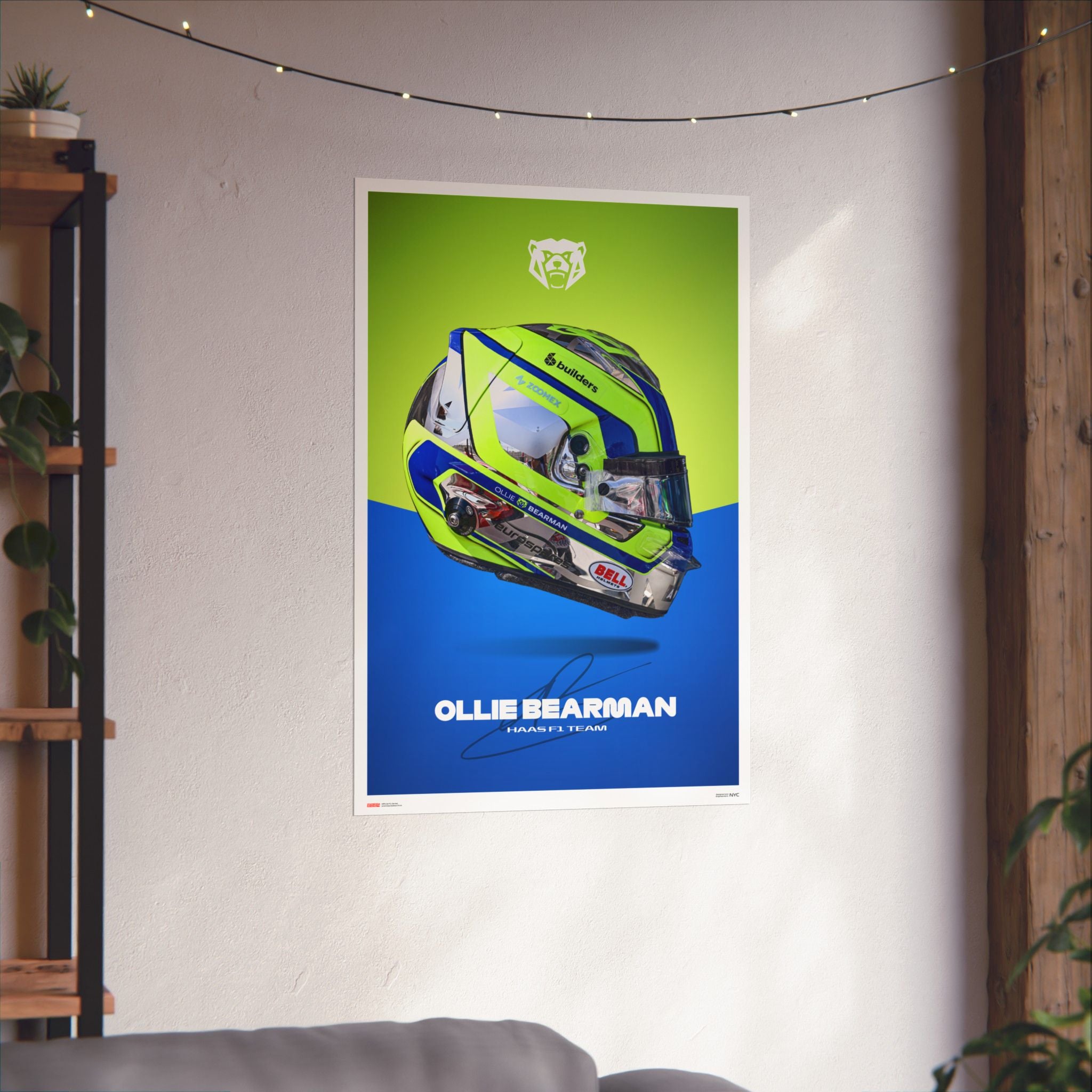 Ollie Bearman Signature Poster
