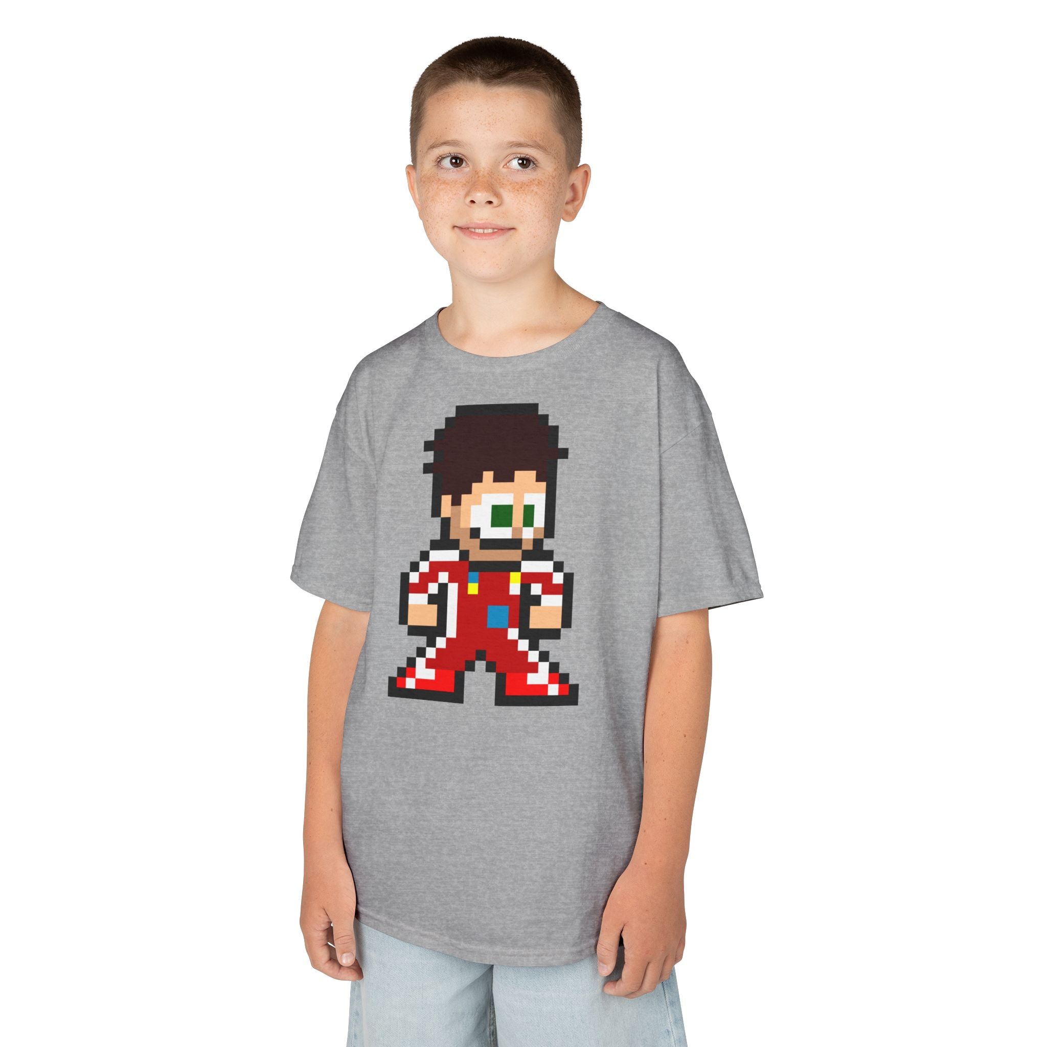 8-bit Charles Leclerc Kids Tee
