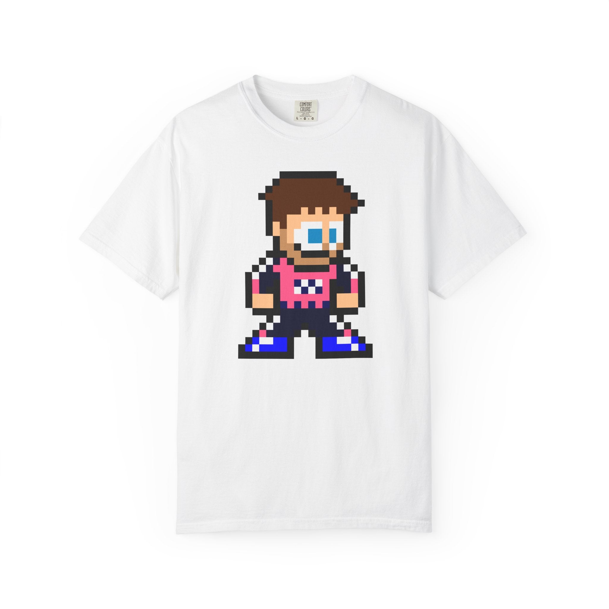 8-bit Pierre Gasly Adult Heavyweight 100% Cotton T-shirt