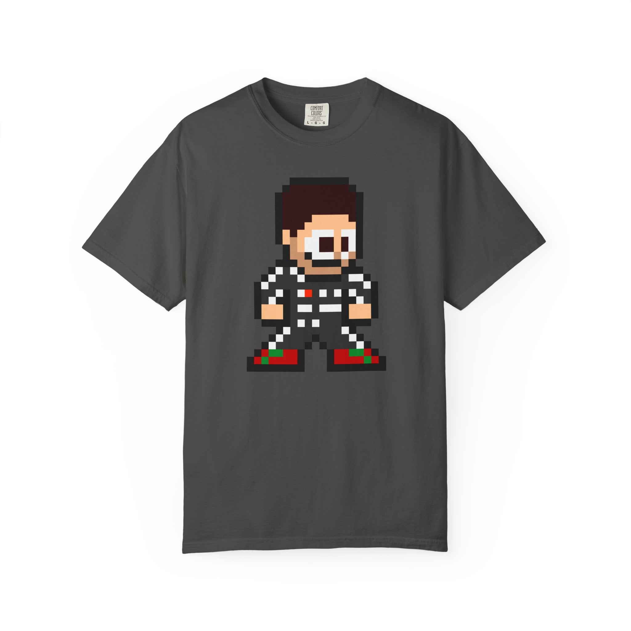 8-bit Sergio Perez Adult Heavyweight 100% Cotton T-shirt