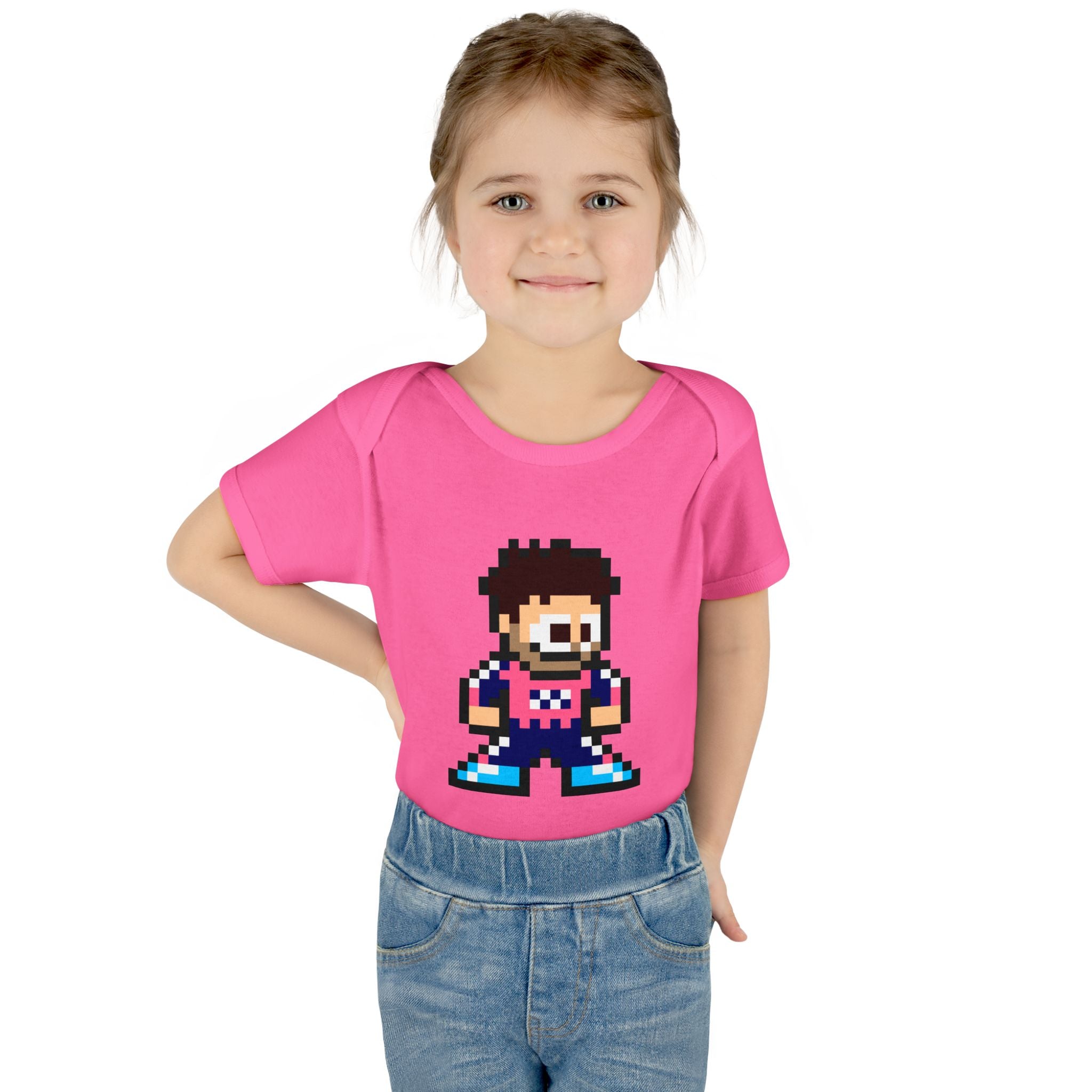 8-bit Franco Colapinto Baby Bodysuit