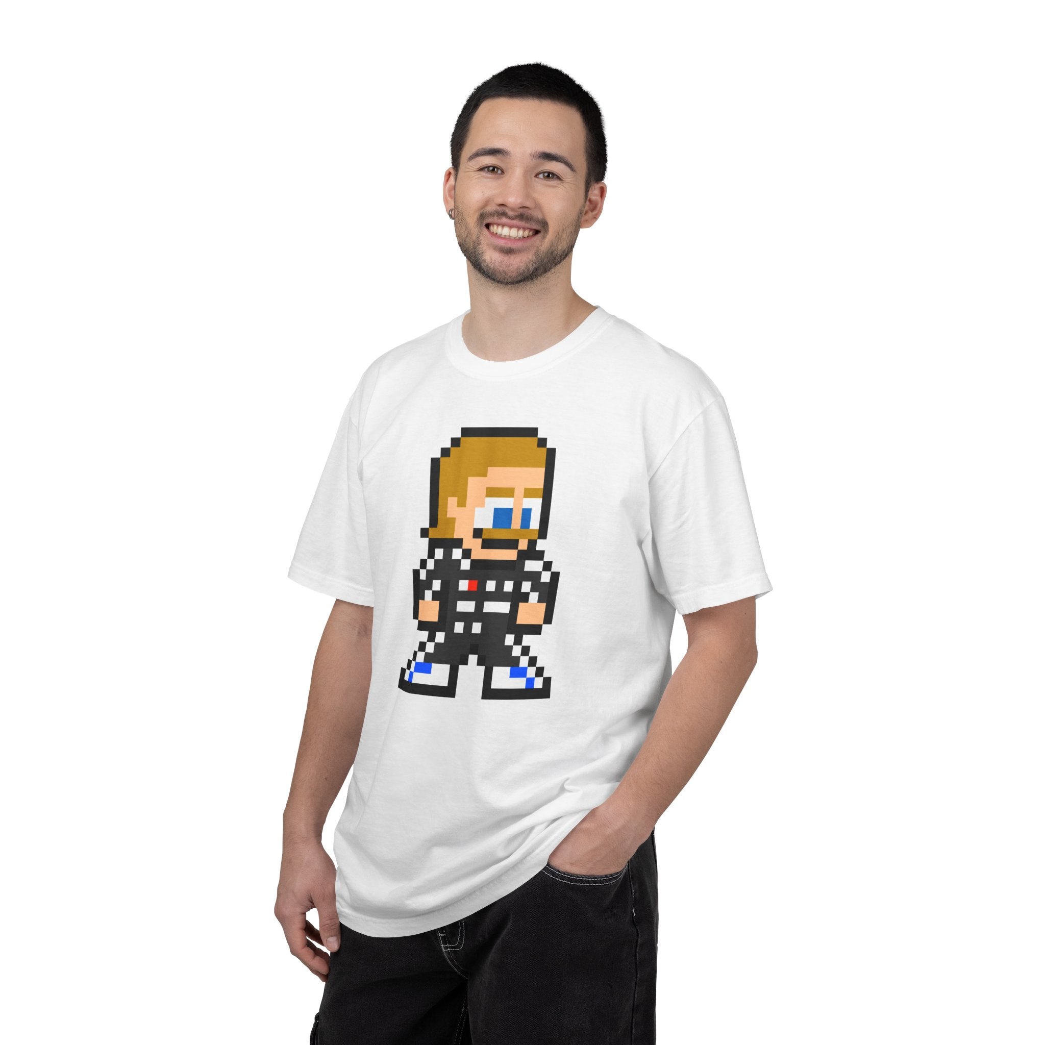 8-bit Valtteri Bottas Adult Heavyweight 100% Cotton T-shirt