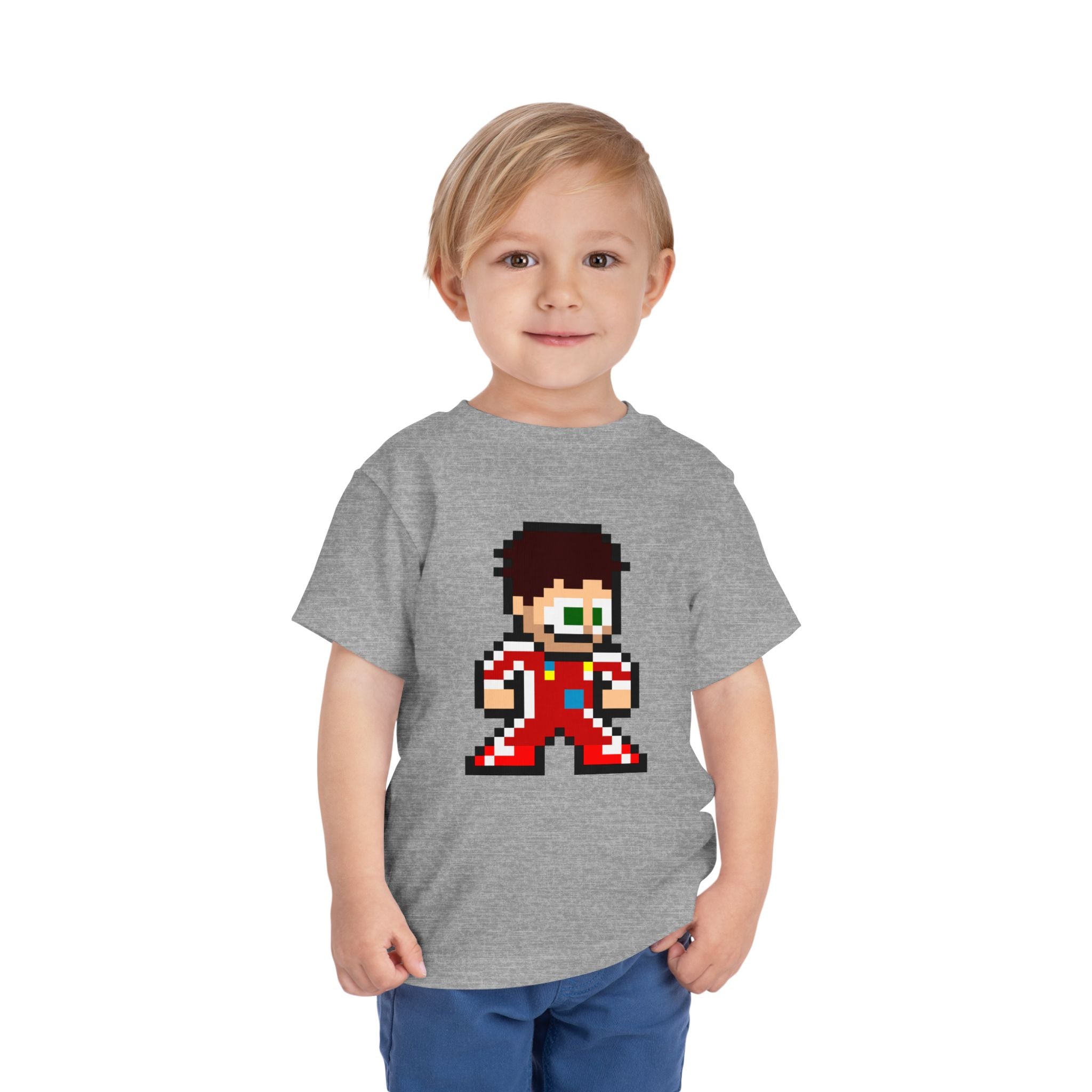 8-bit Charles Leclerc Toddler Tee