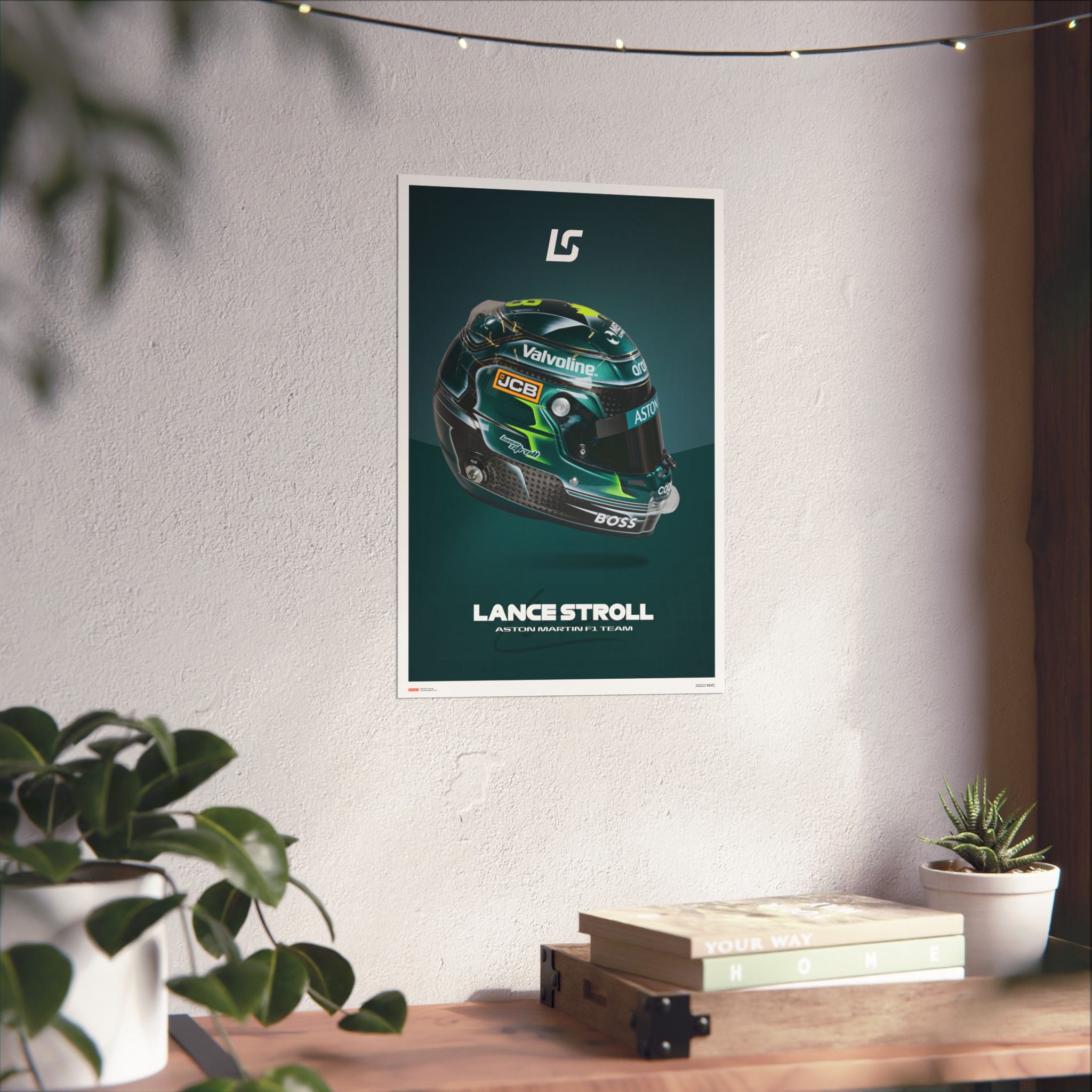 Lance Stroll Signature Poster